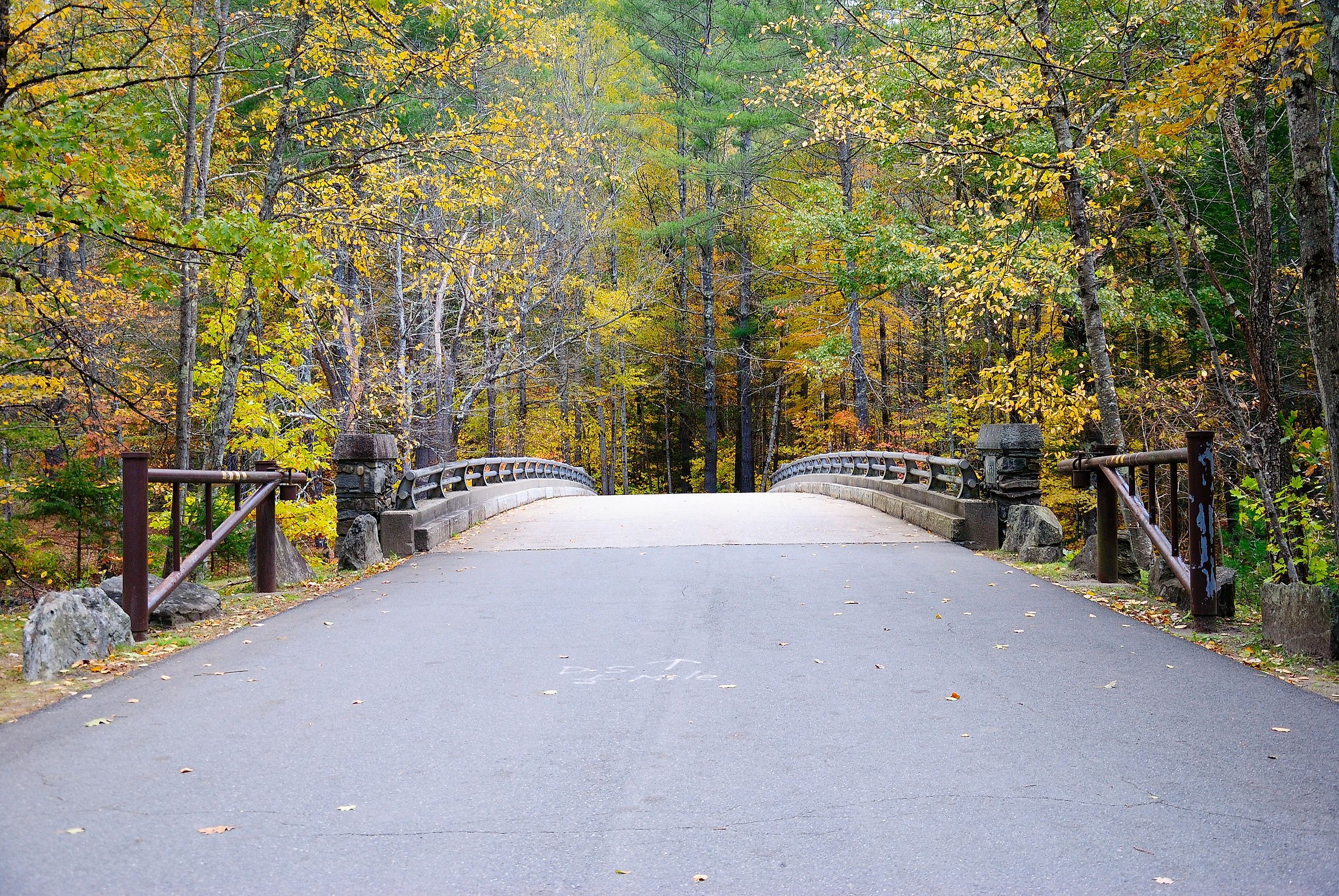 The Mohawk Trail through the Berkshire Hills, Massachusetts, in autumn.