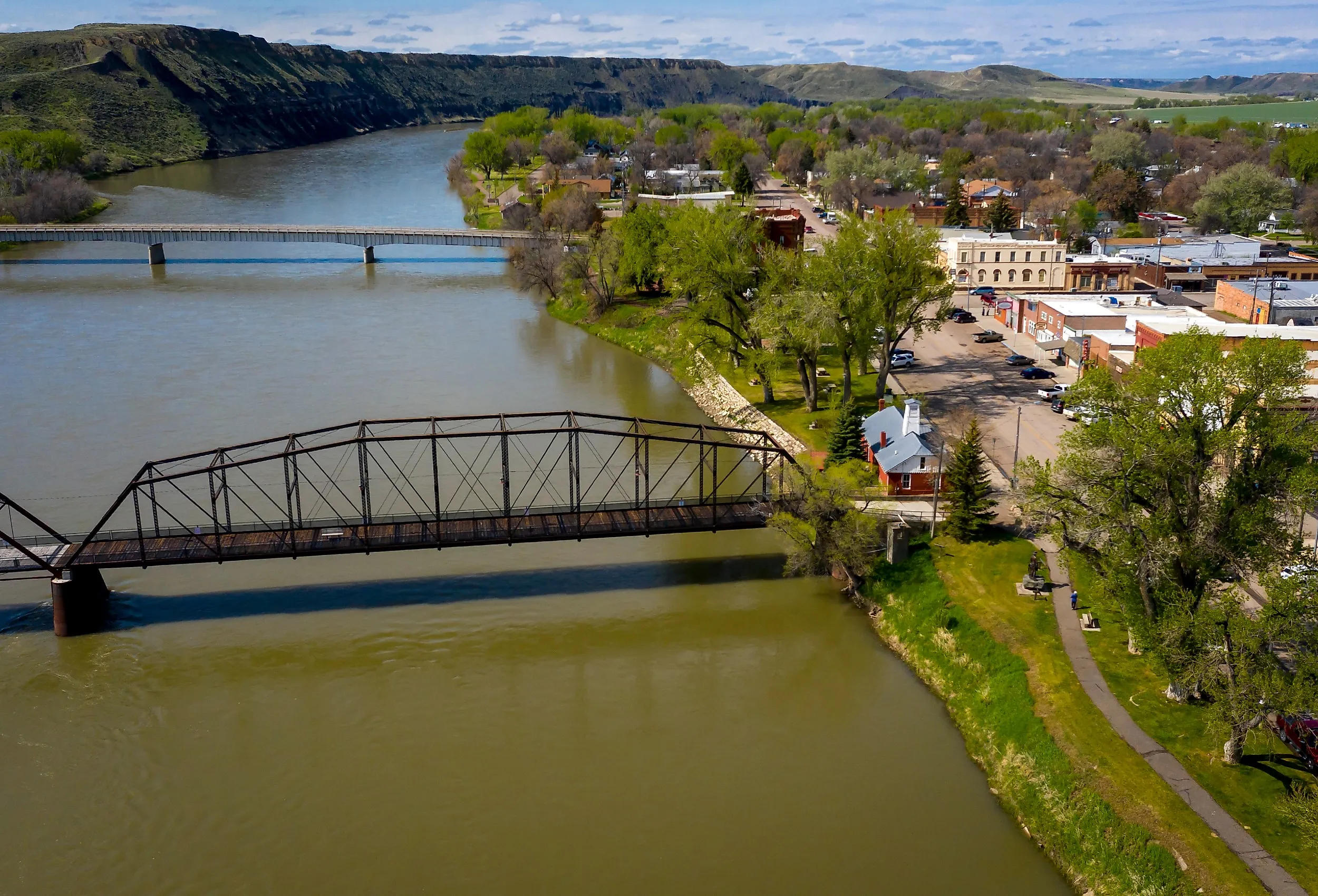 Fort Benton, Montana, Historic Fort Benton and Fort Benton Bridge. Image credit Joseph Sohm via Shutterstock