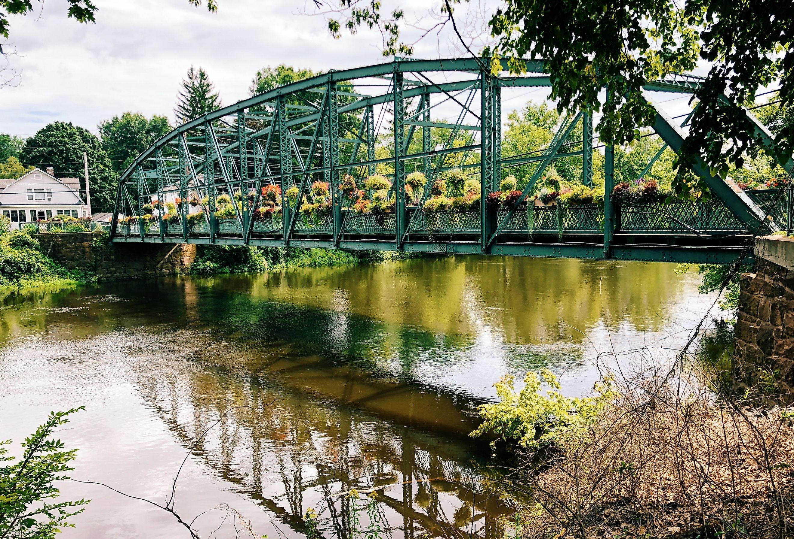 Old Drake Hill Flower Bridge is a bridge in Simsbury, Connecticut.