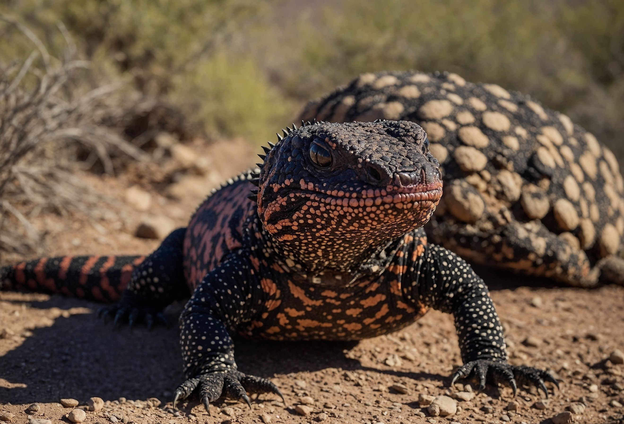 The Gila Monster (Heloderma suspectum) is a large, venomous lizard native to the southwestern United States.