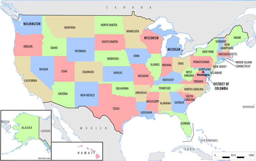 Map Od United States United States Map   World Atlas