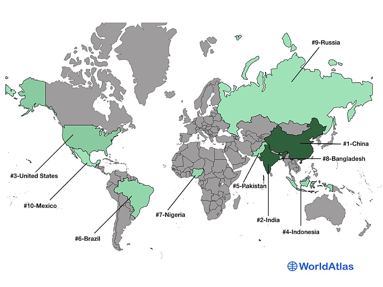 Countries By Population WorldAtlas