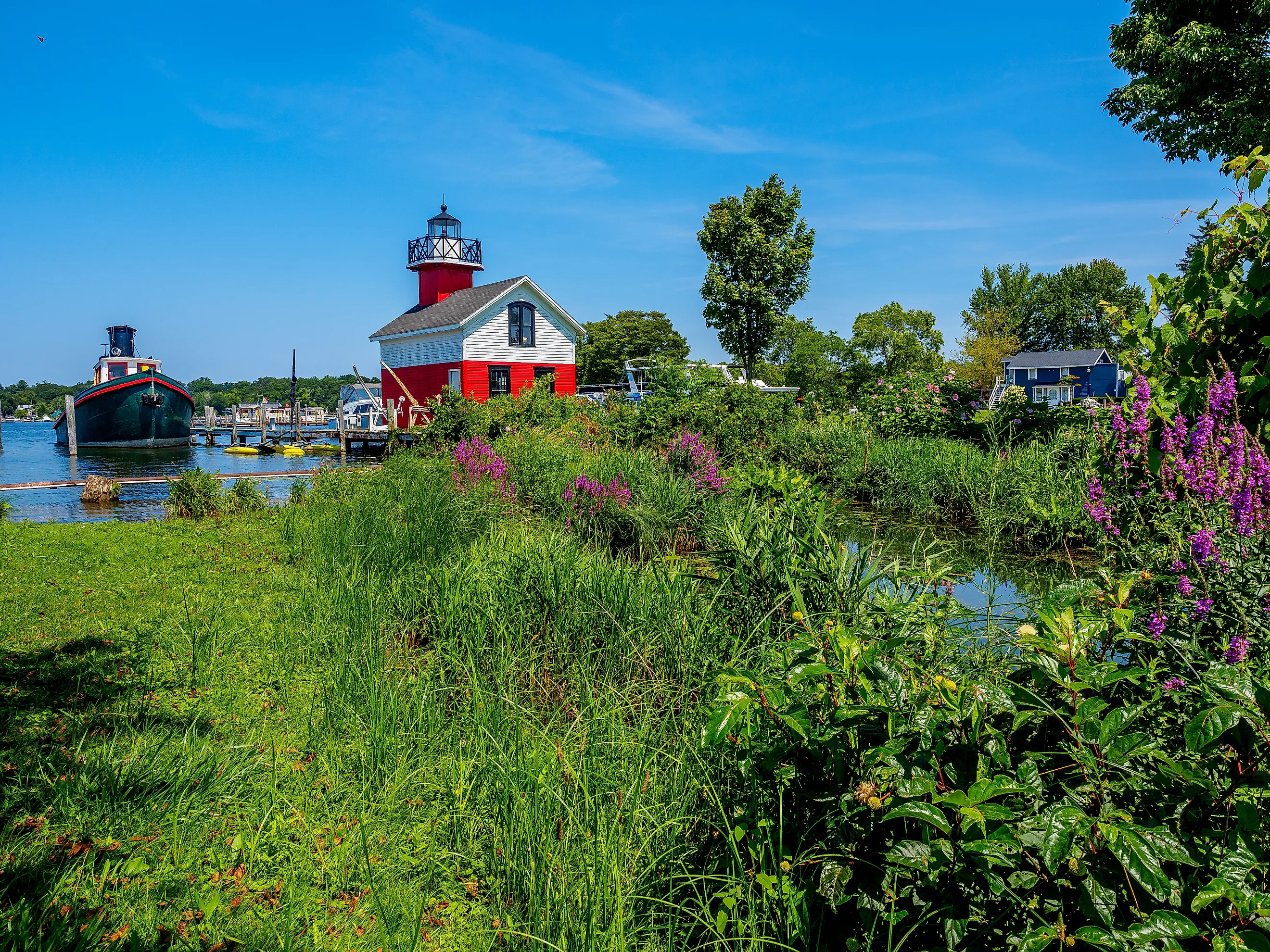 The Douglas Lighthouse on the Kalamazoo River