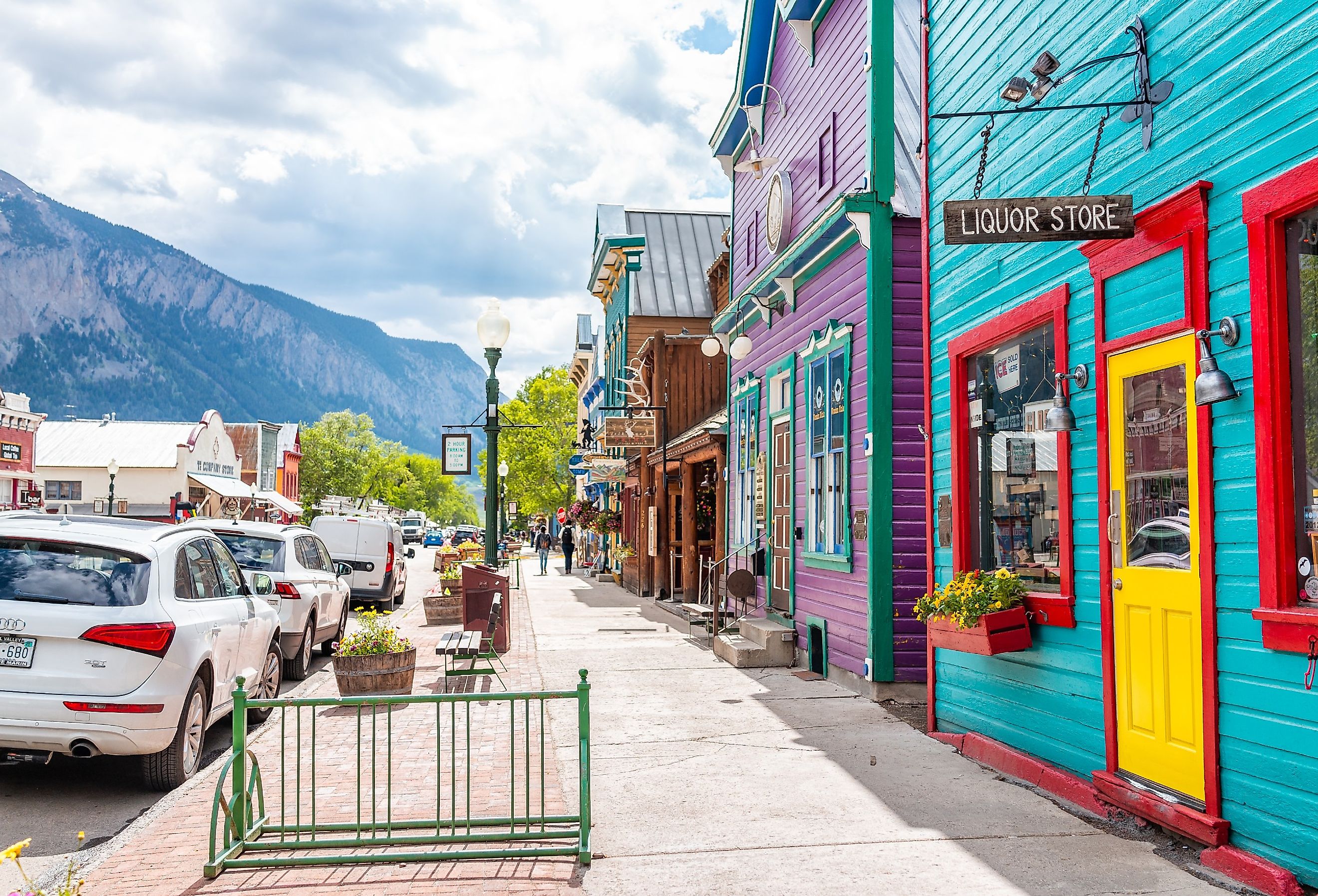 Colorful buildings in downtown Crested Butte, Colorado. Image credit Kristi Blokhin via Shutterstock