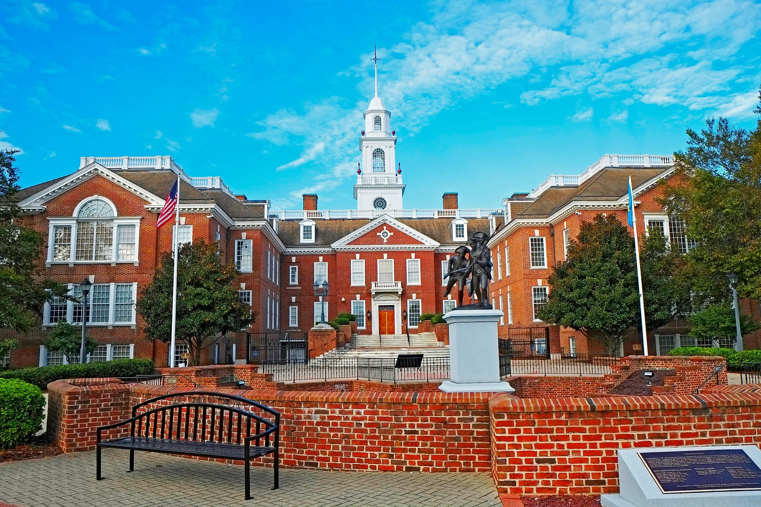 The Delaware Legislative Hall: the State Capitol Building in Dover, Delaware. Image credit: Dennis MacDonald / Shutterstock.com.