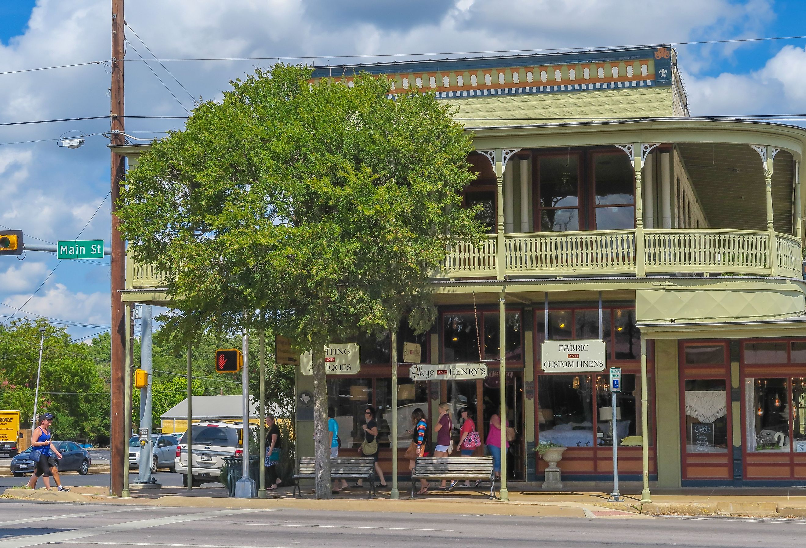 Hoerster Building in Fredericksburg, Texas. Image credit Philip Arno Photography via Shutterstock