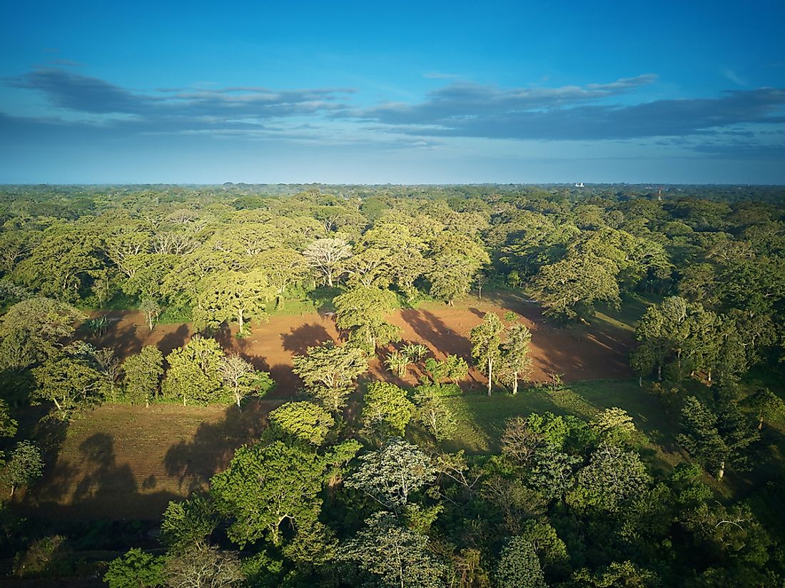 Ecological Regions Of Nicaragua - WorldAtlas