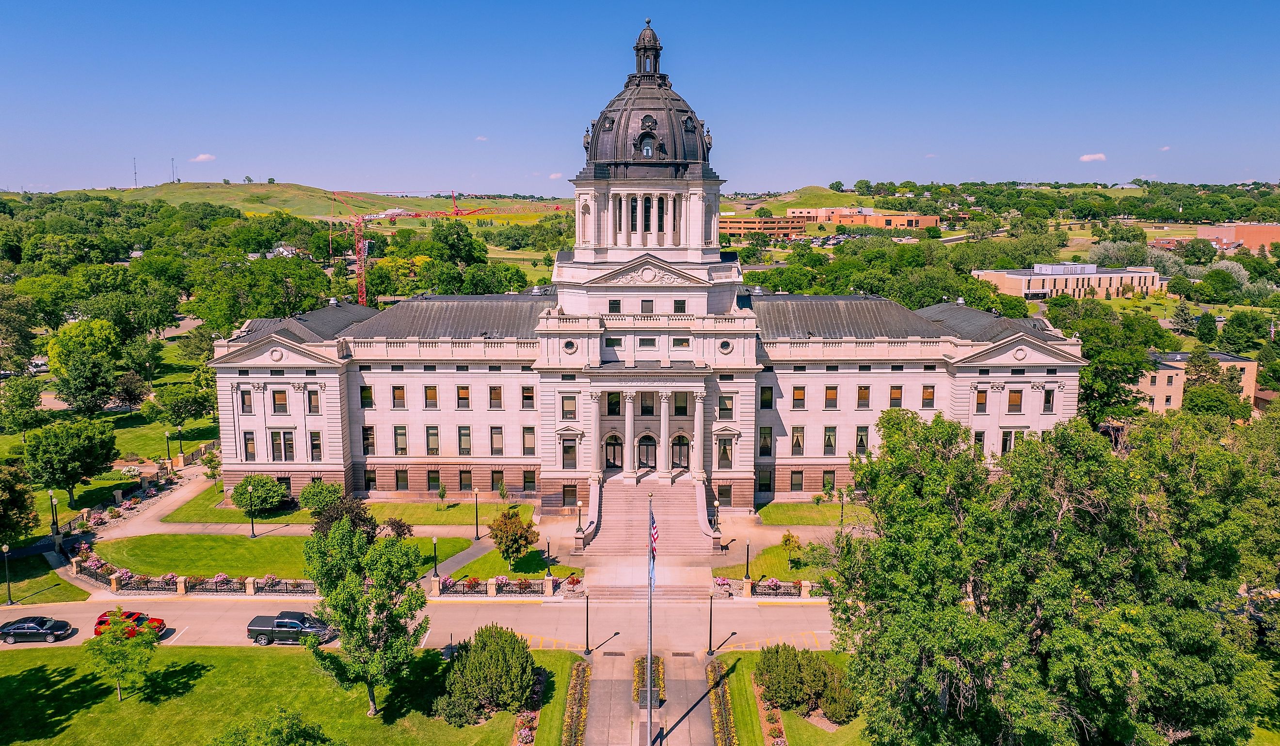 South Dakota State Capitol during Summer.