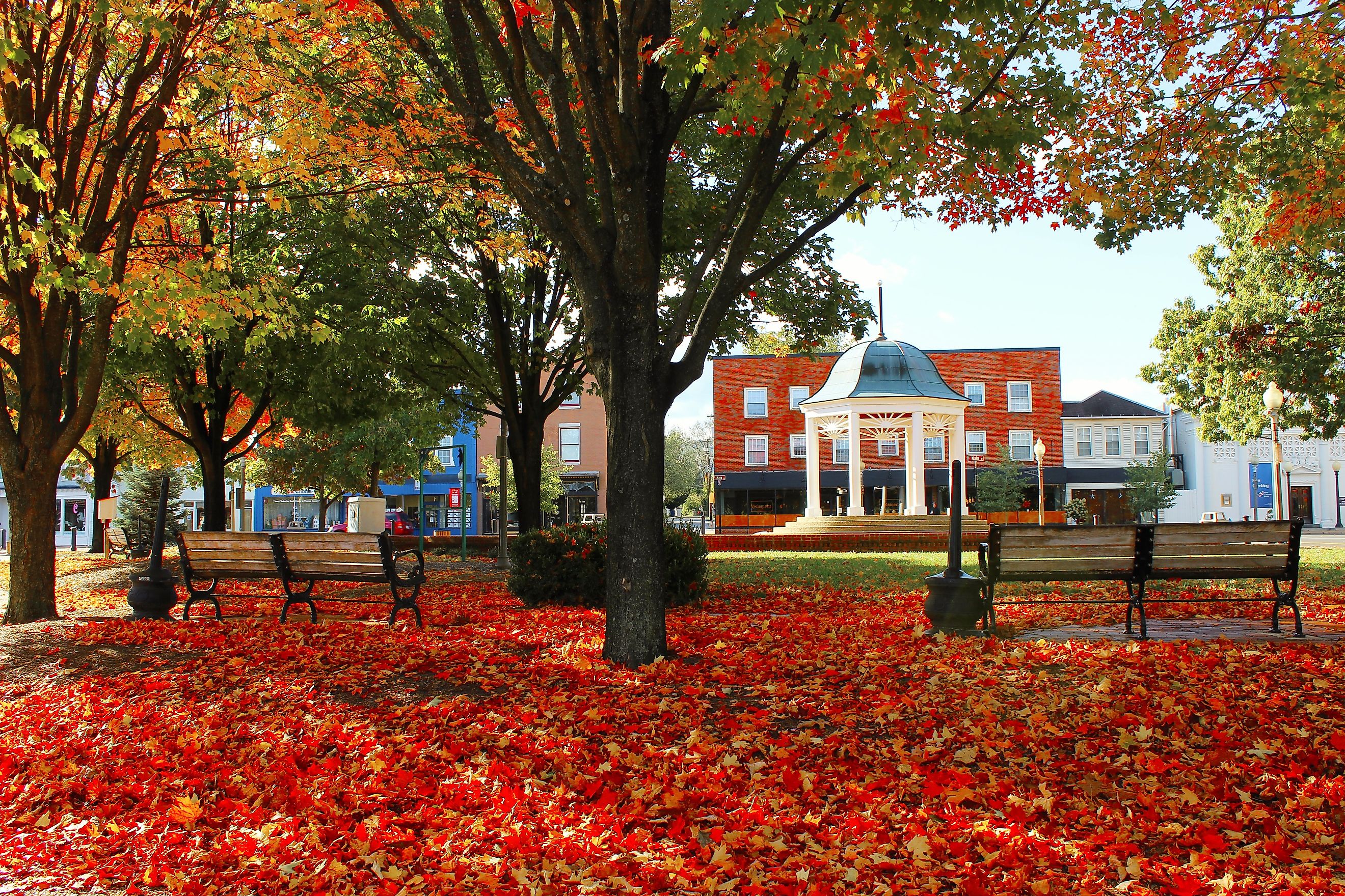 Gazebo on Main Street in Front Royal, Virginia