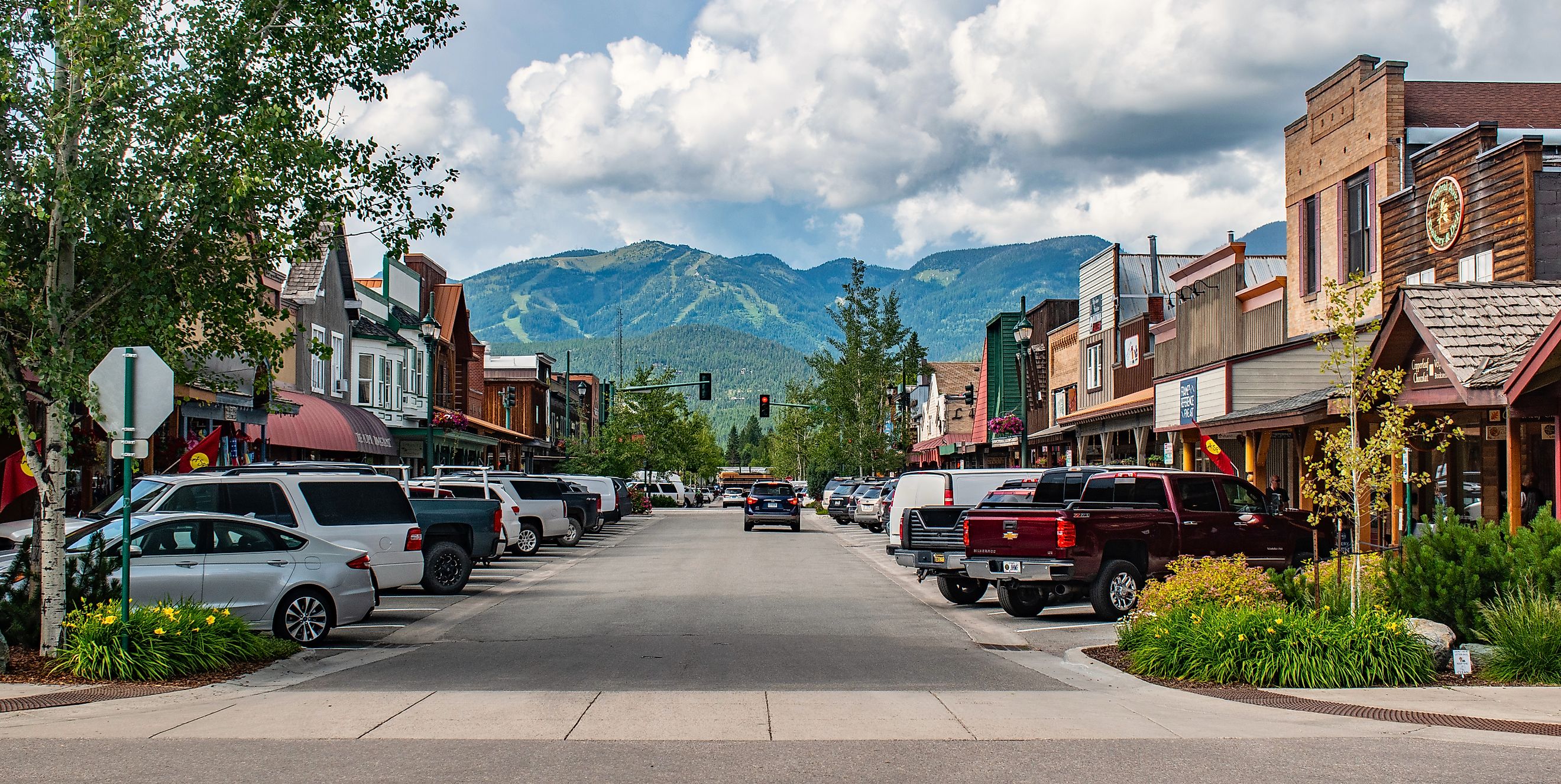 Main Street in Whitefish, Montana. Editorial credit: Beeldtype / Shutterstock.com.