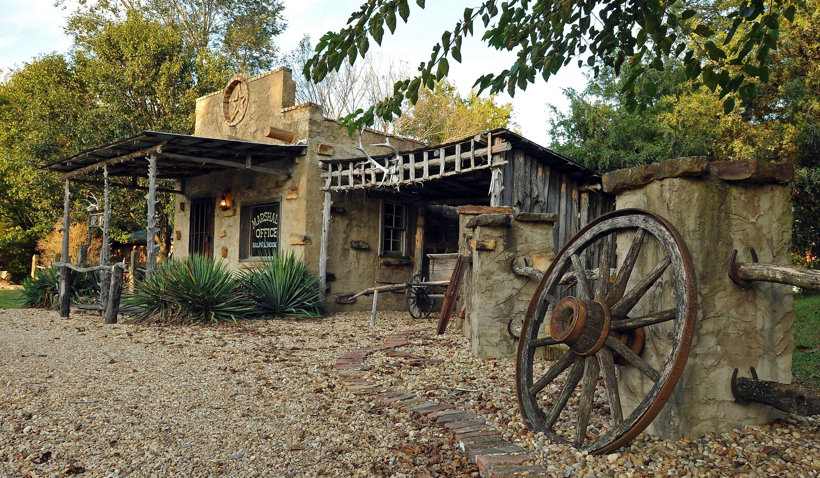 Carthage, Missouri. Red Oak II is a community and collection of historic buildings relocated to the site. Editorial Credit: BD Images / Shutterstock.com