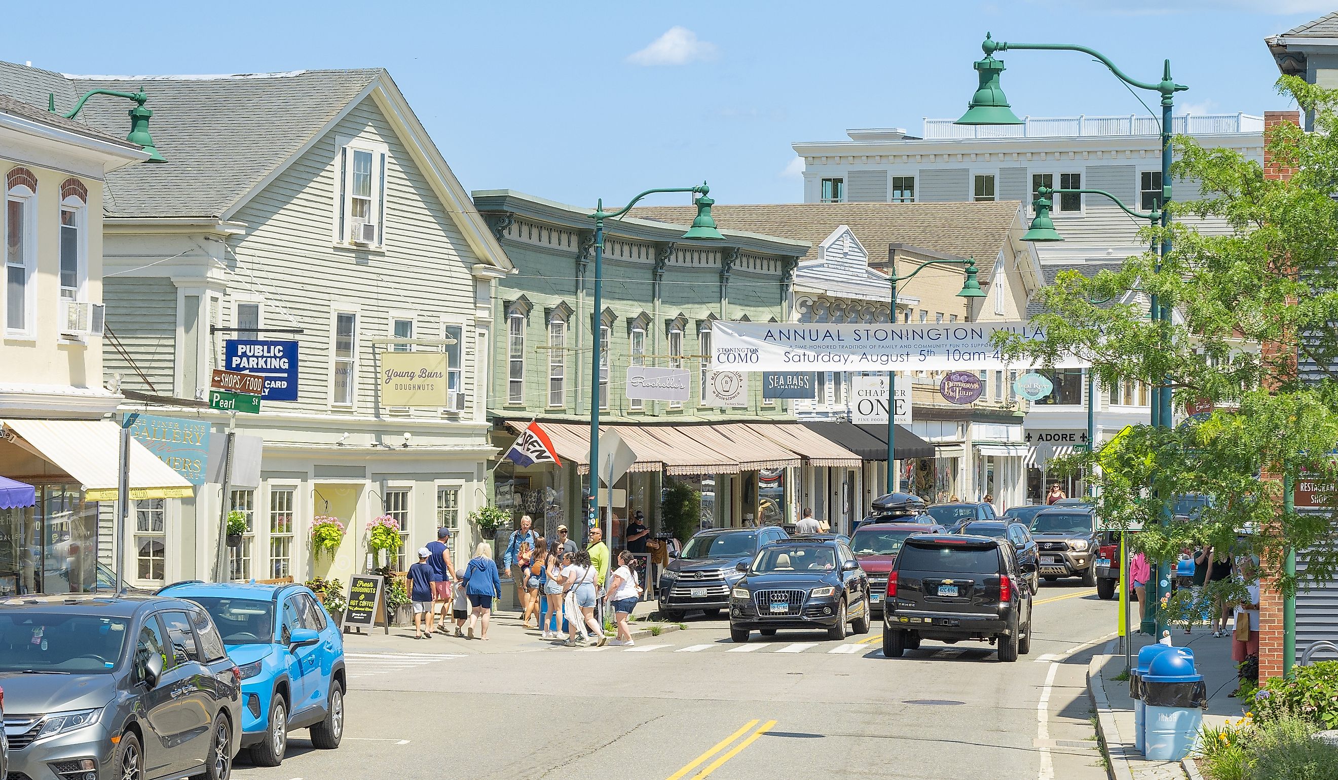 Main Street in Mystic. Editorial credit: Actium / Shutterstock.com