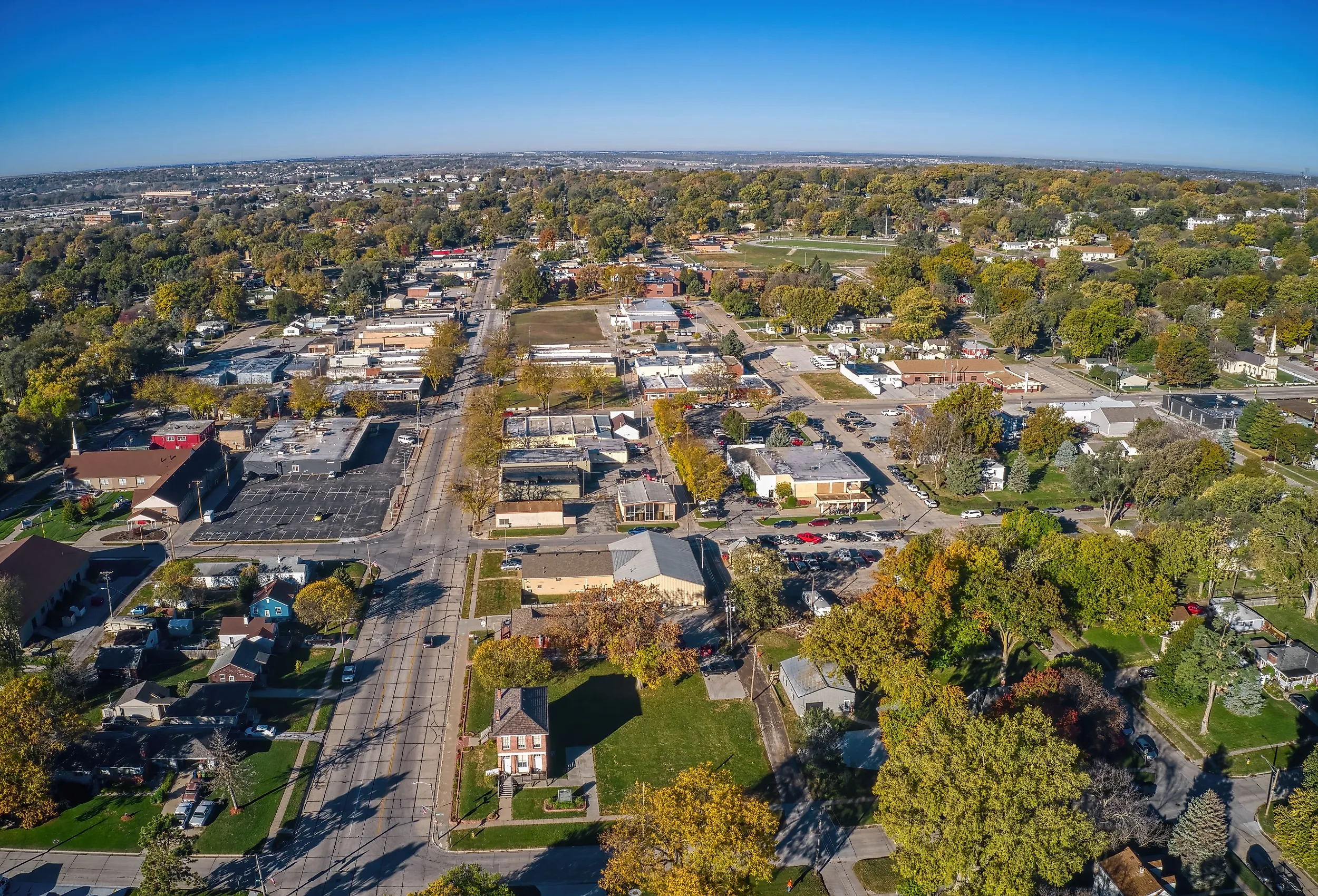 Overlooking the Omaha suburb of Bellevue, Nebraska.