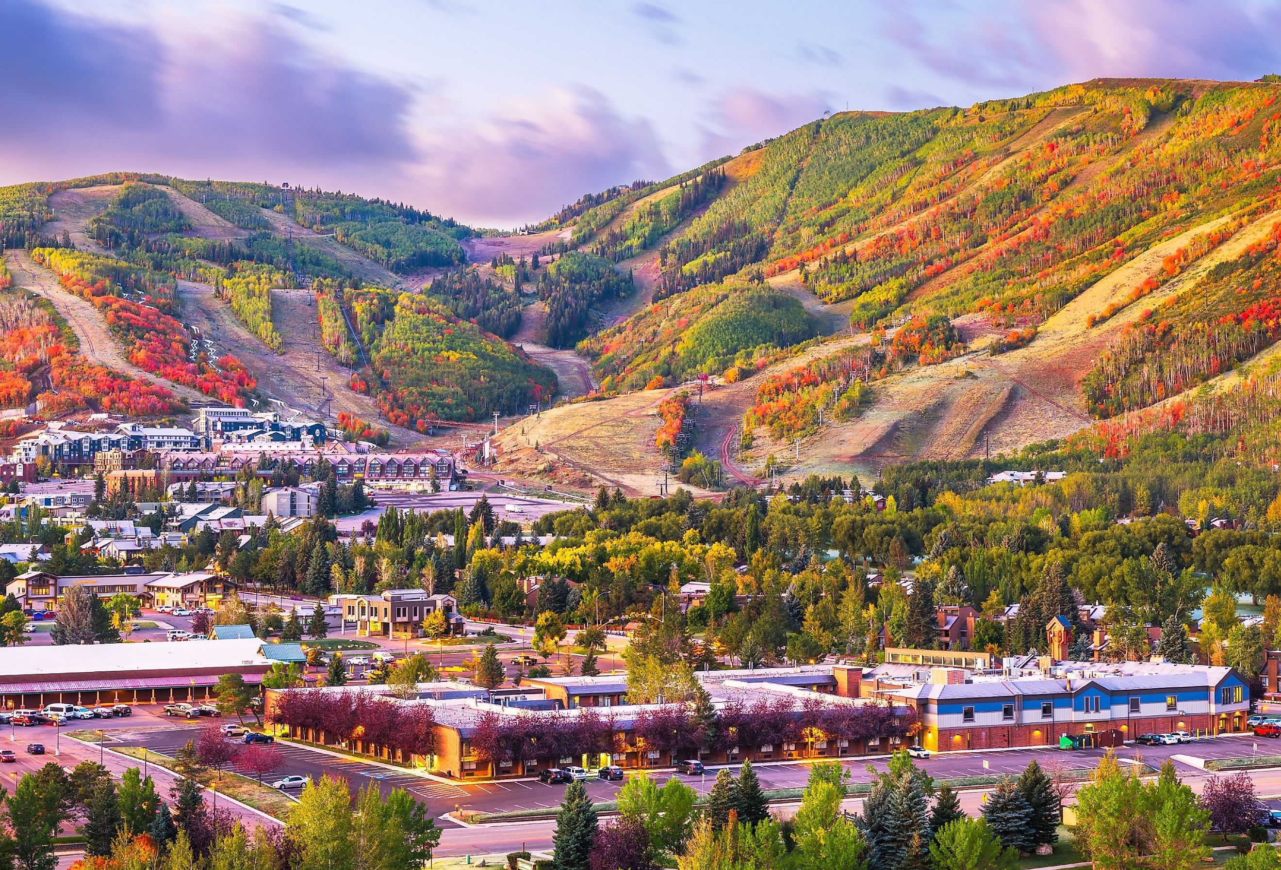 Fall colors in Park City, Utah.