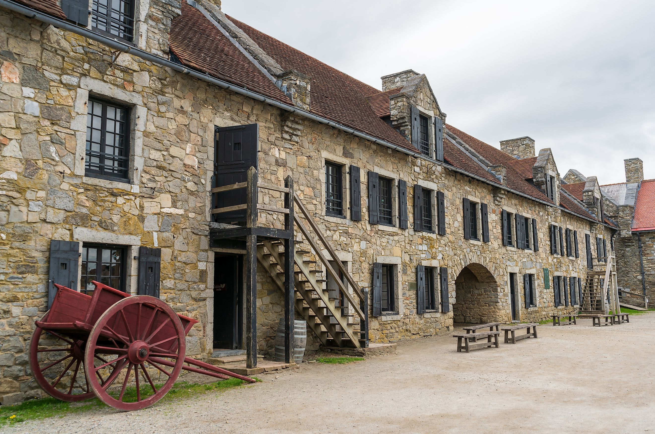 Fort Ticonderoga, formerly Fort Carillon in New York State, USA