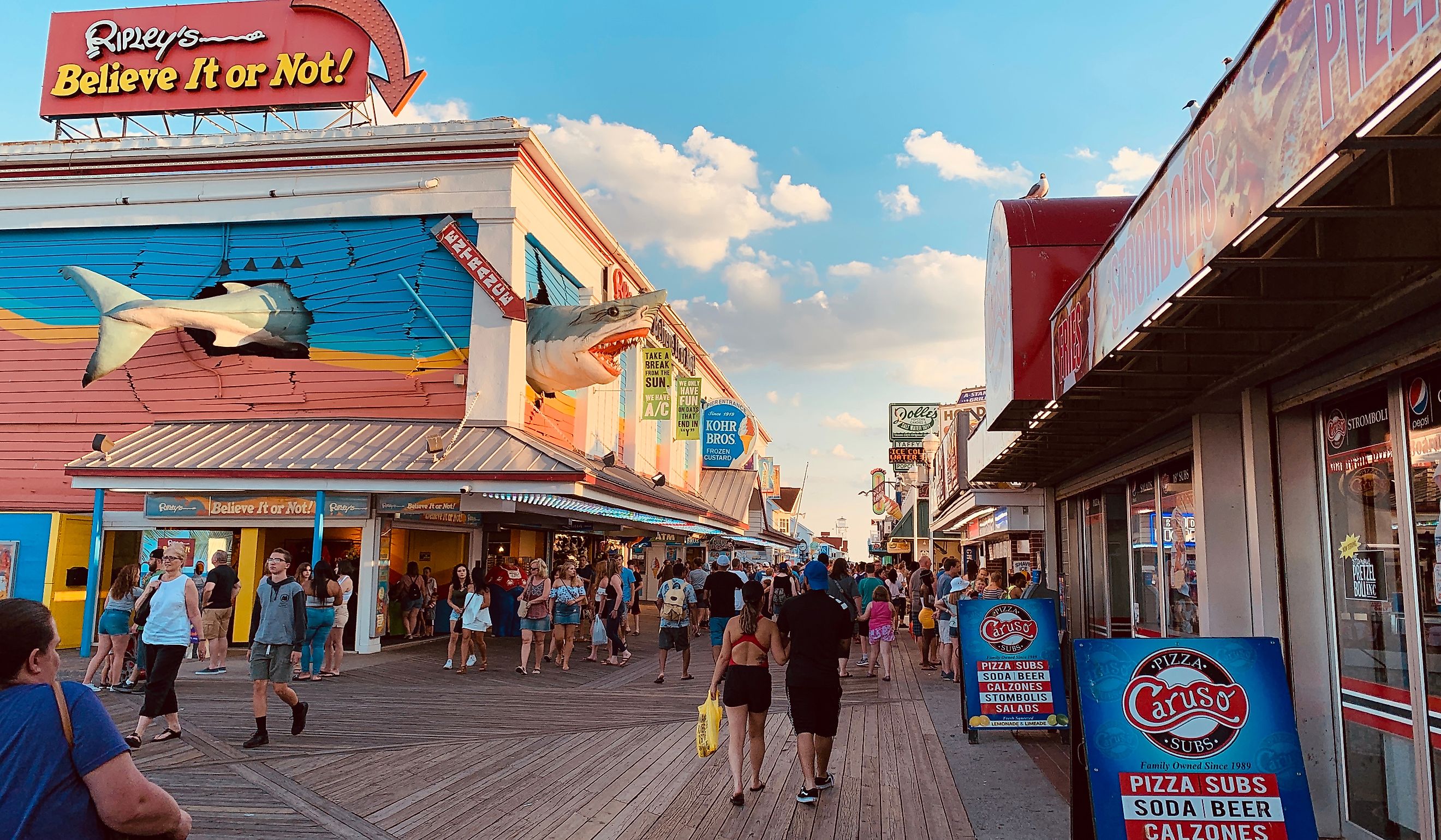 The Ocean City, Maryland, boardwalk. Image credit Yeilyn Channell via Shutterstock