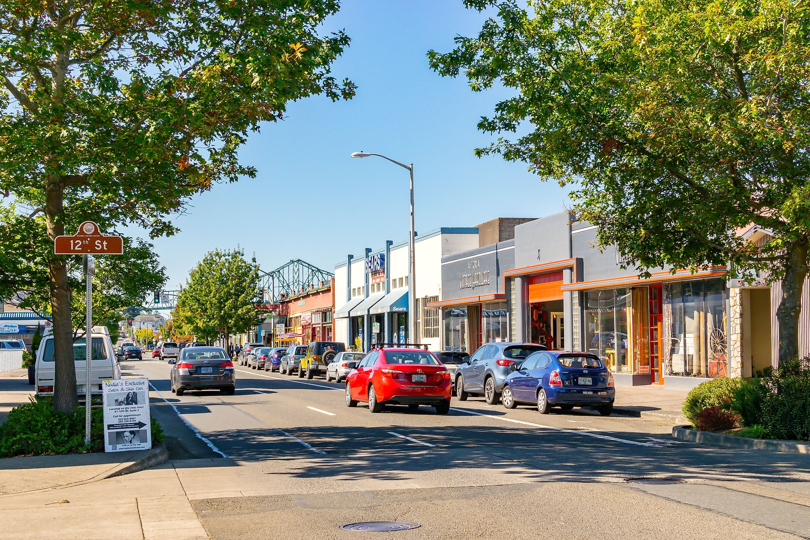 Downtown Astoria, Oregon. Editorial credit: Enrico Powell / Shutterstock.com.