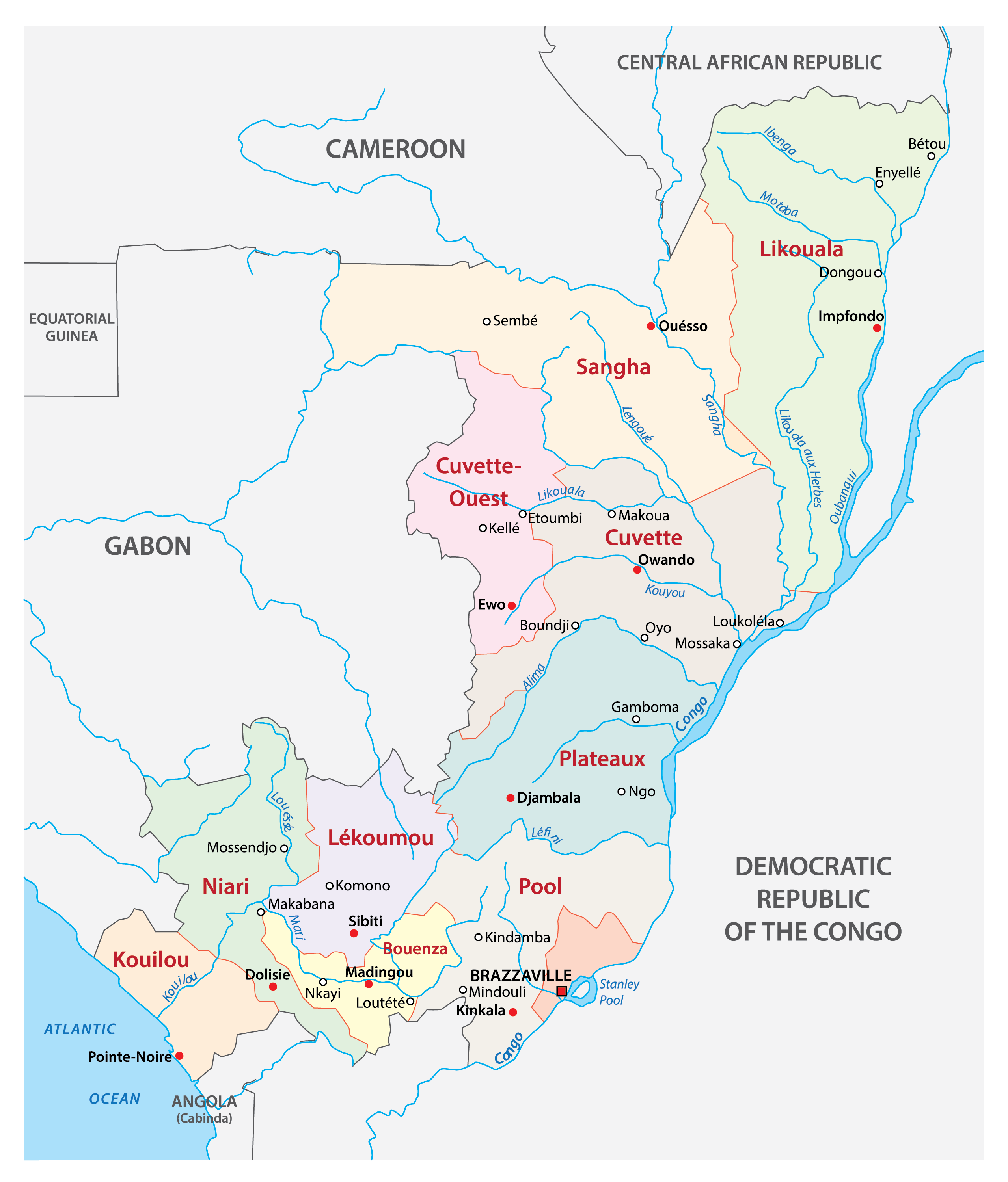 African Congo Map