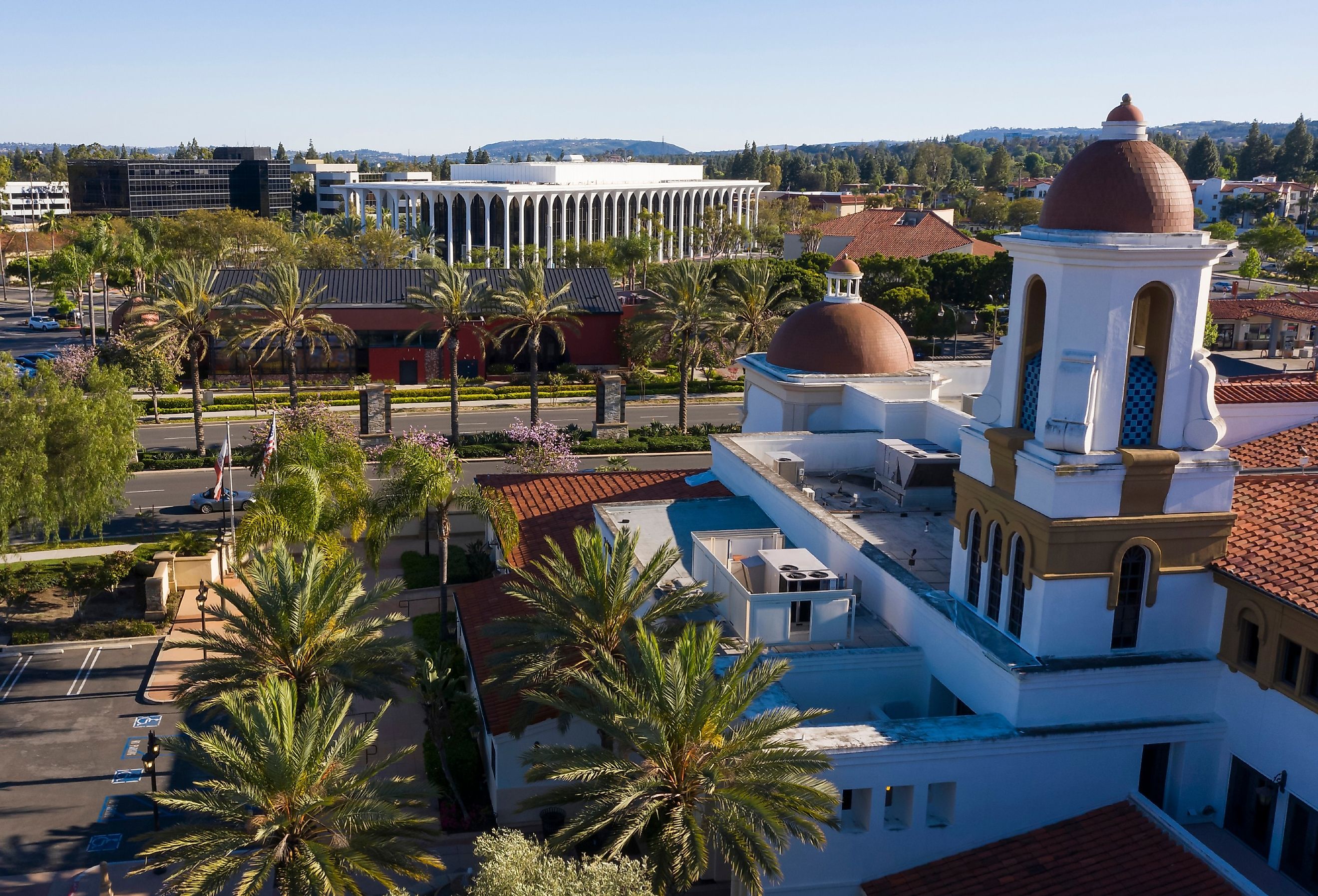 Downtown area of Laguna Woods, California.