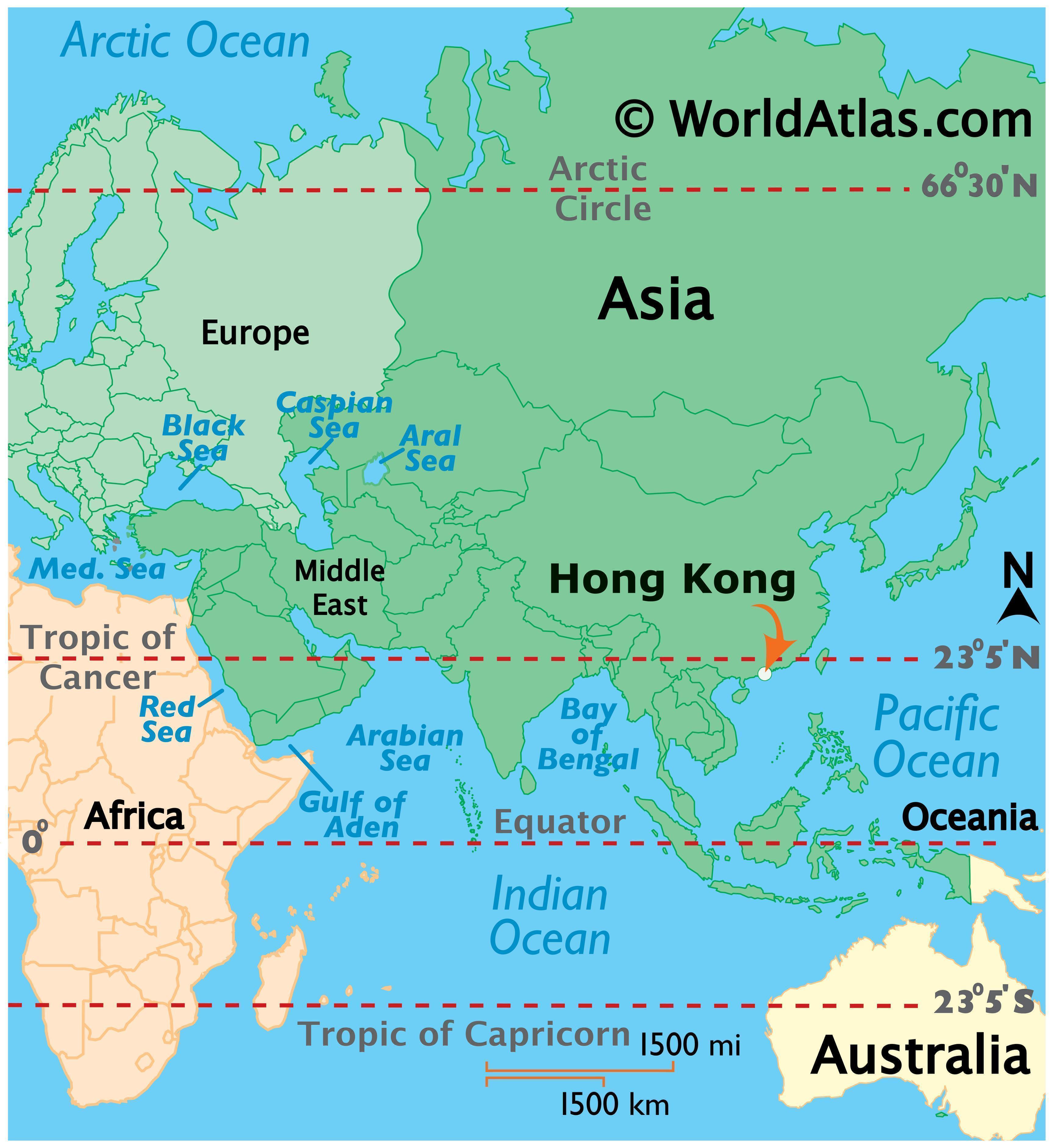 Hong Kong Asia Map: Where is Hong Kong Located in Asia