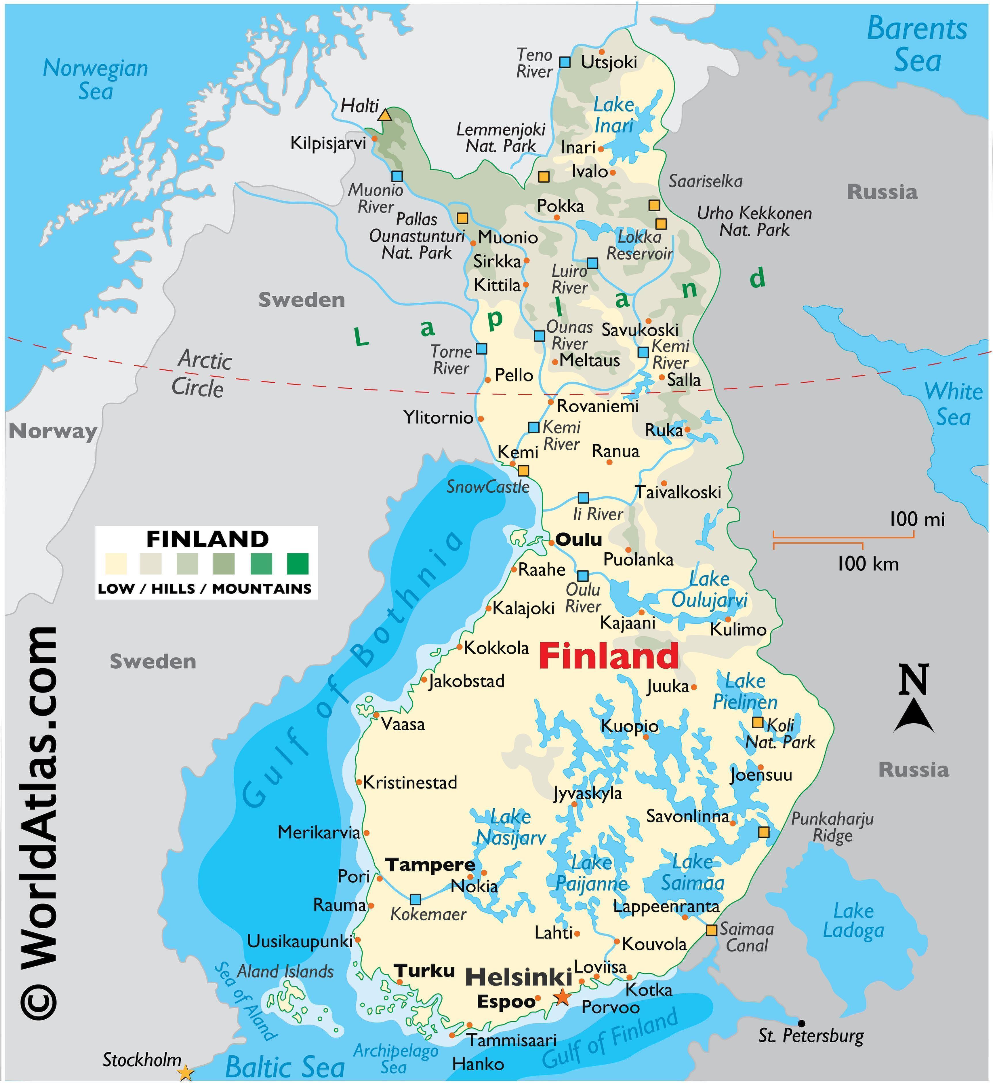 finnish map