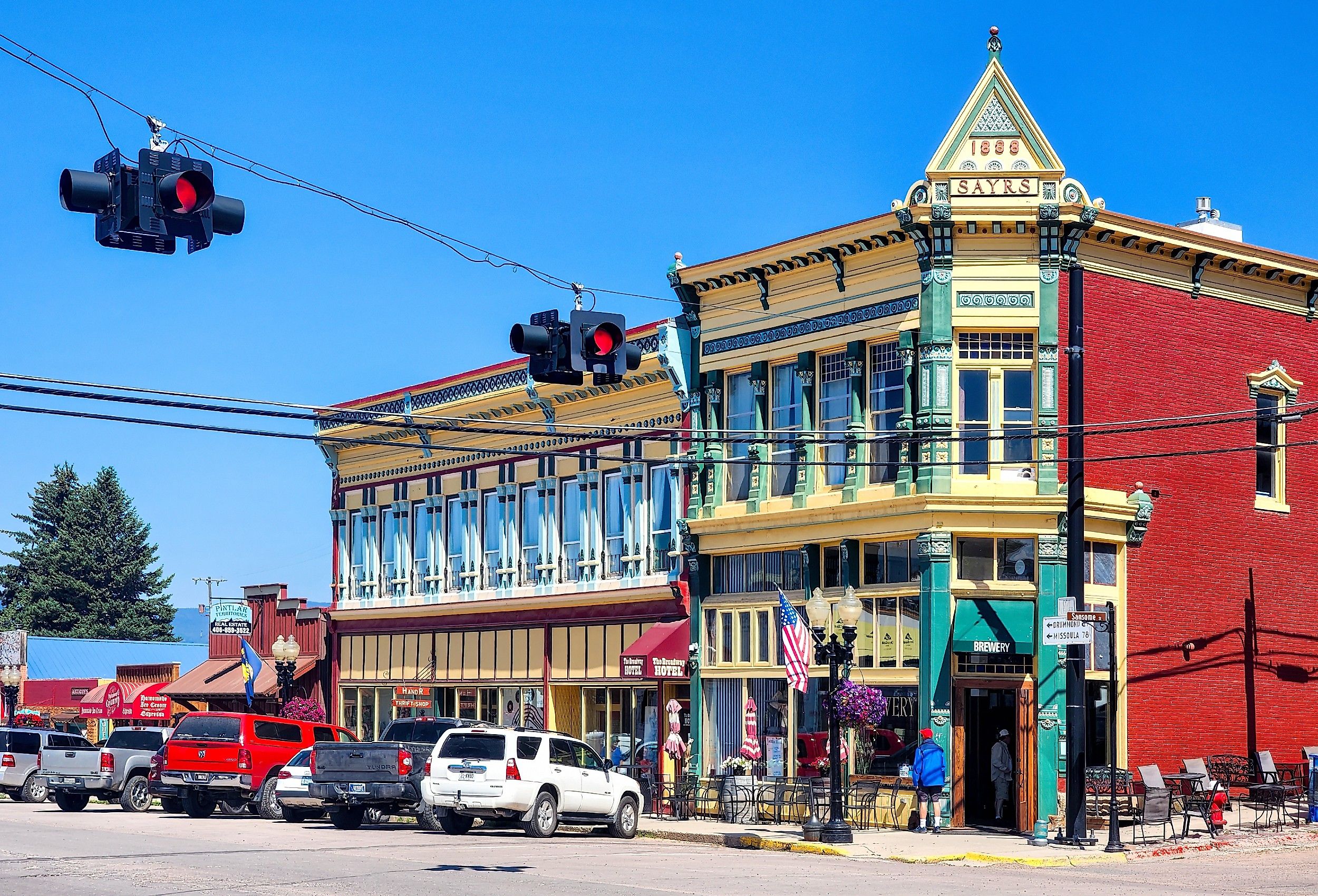 View of Broadway Street in Philipsburg, Montana. Image credit Mihai_Andritoiu via Shutterstock