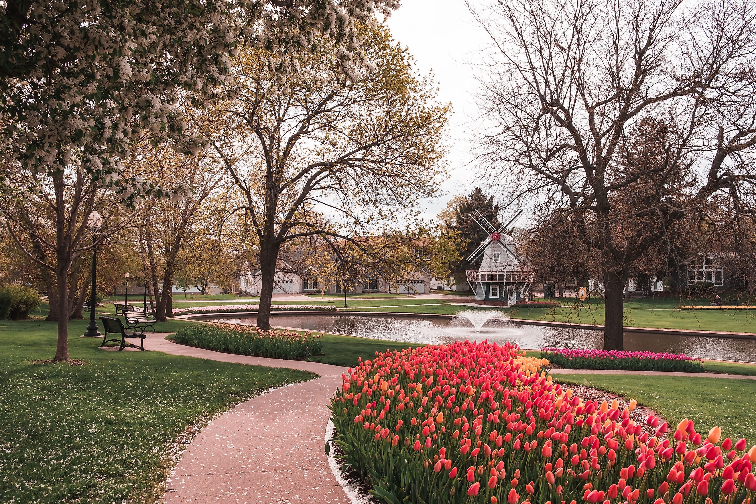 Sunken Gardens Park, Pella, Iowa.