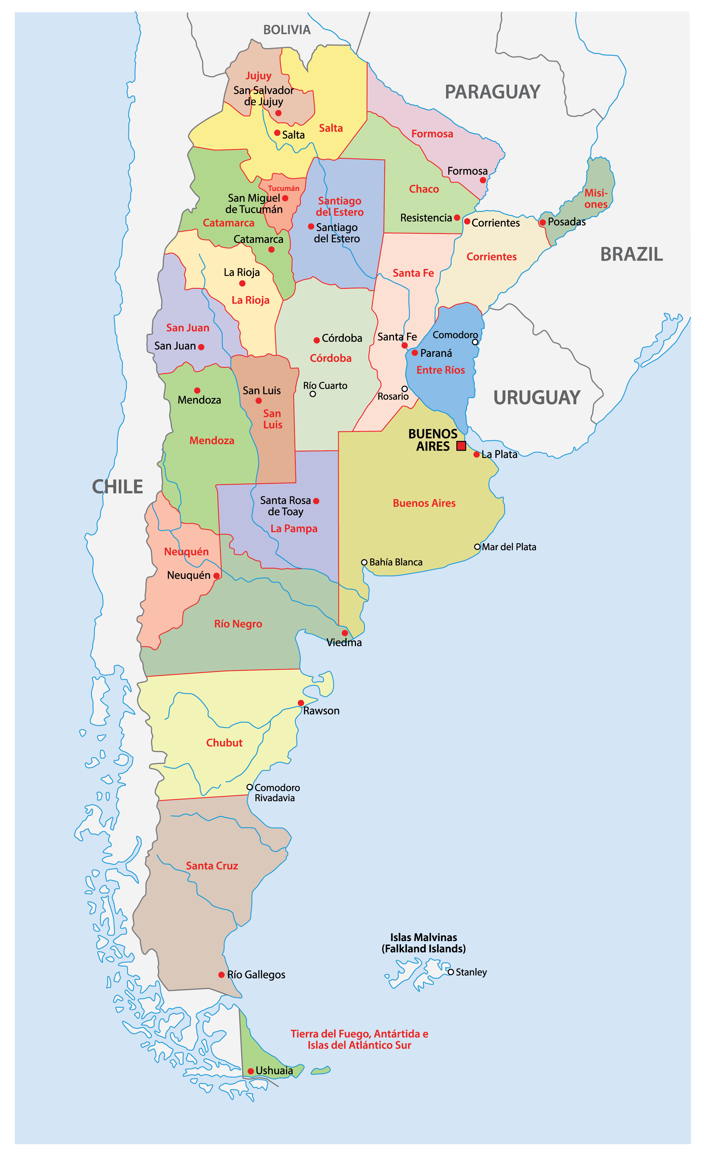 Political Map Of Argentina With Provinces | My XXX Hot Girl