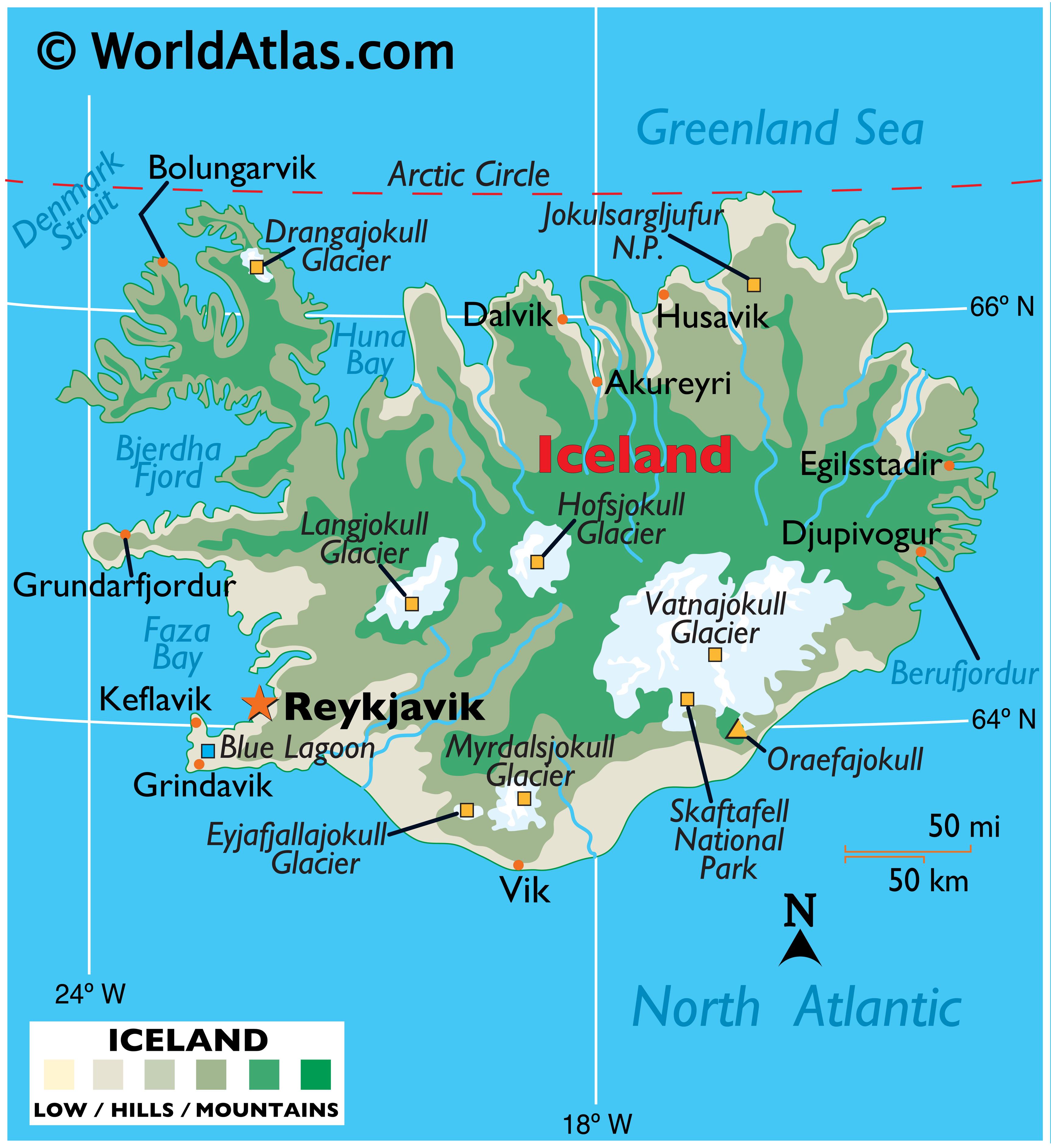 Islandia Map
