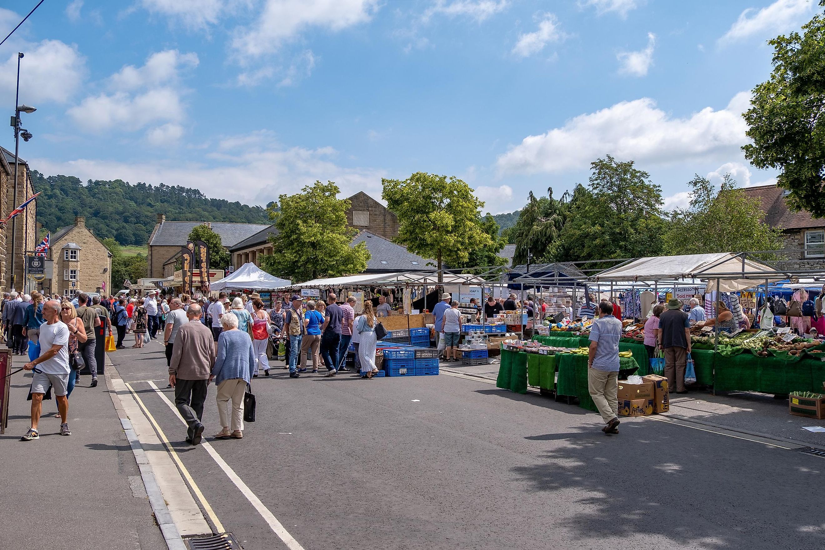 Bakewell street market, Derbyshire