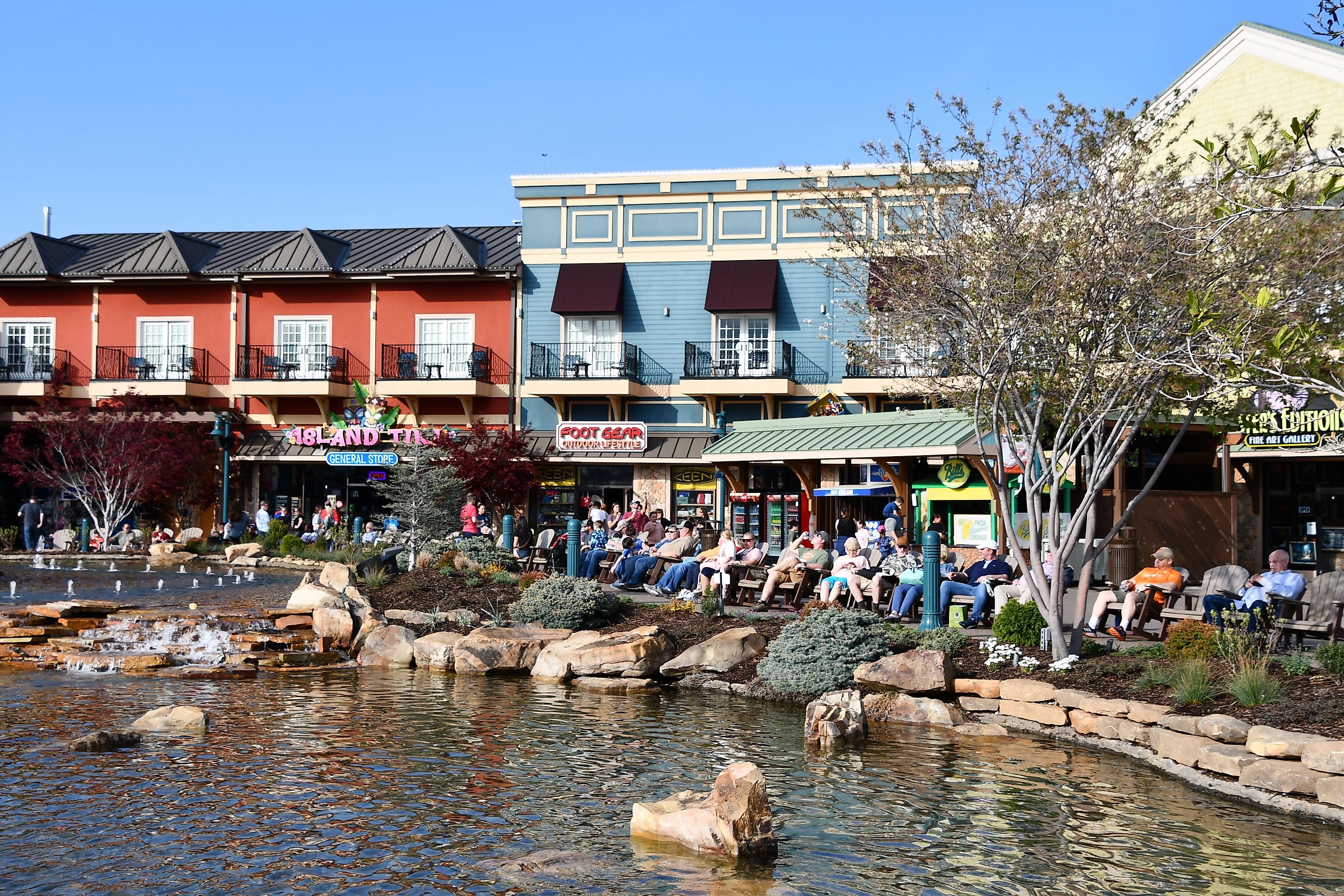 The Island in Pigeon Forge, Tennessee. Editorial credit: Ritu Manoj Jethani / Shutterstock.com