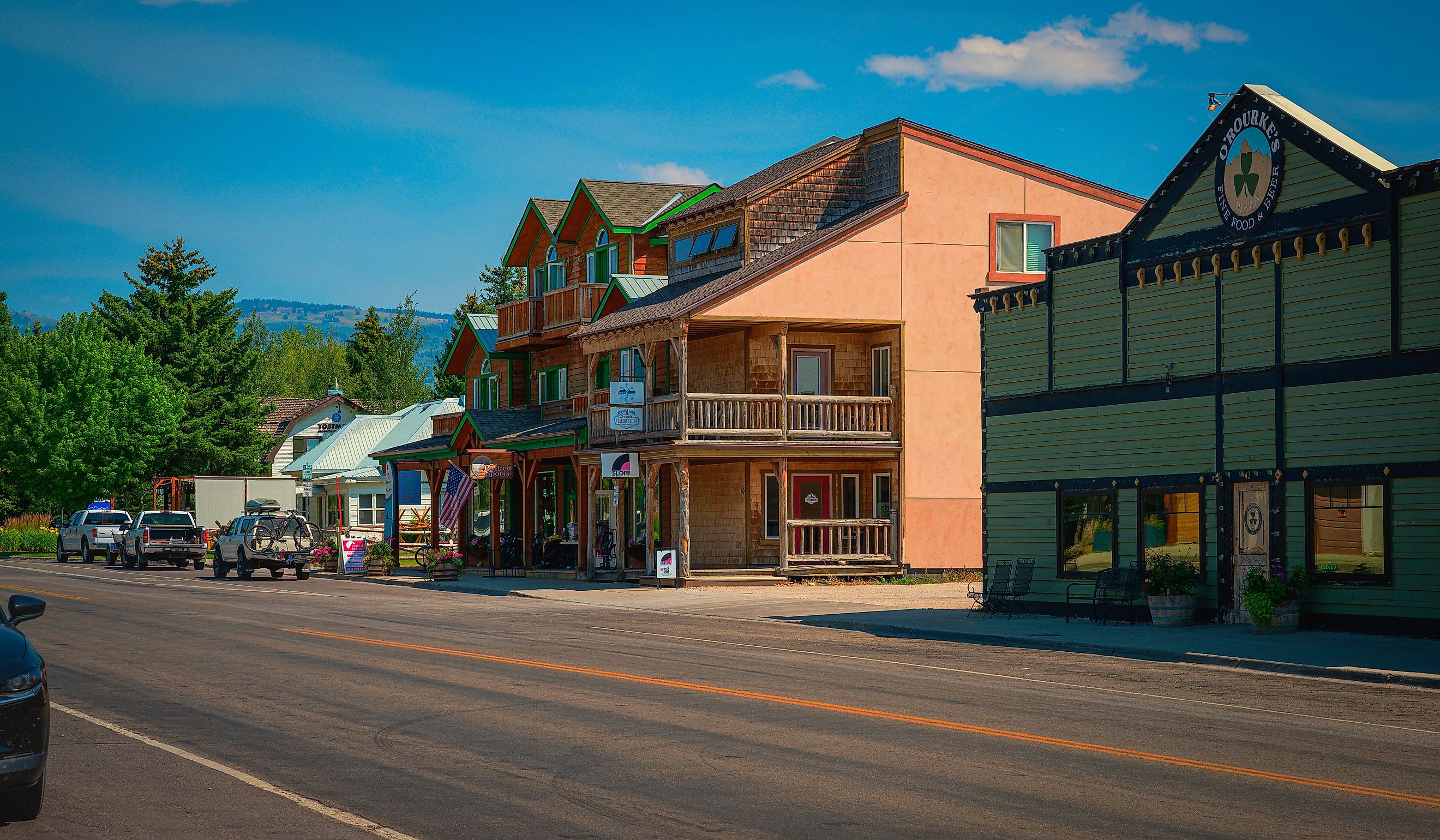 Driggs in Teton Valley is one of the best outdoor recreation destinations for hiking, biking, camping, golfing, and skiing in the US. Editorial credit: NayaDadara / Shutterstock.com