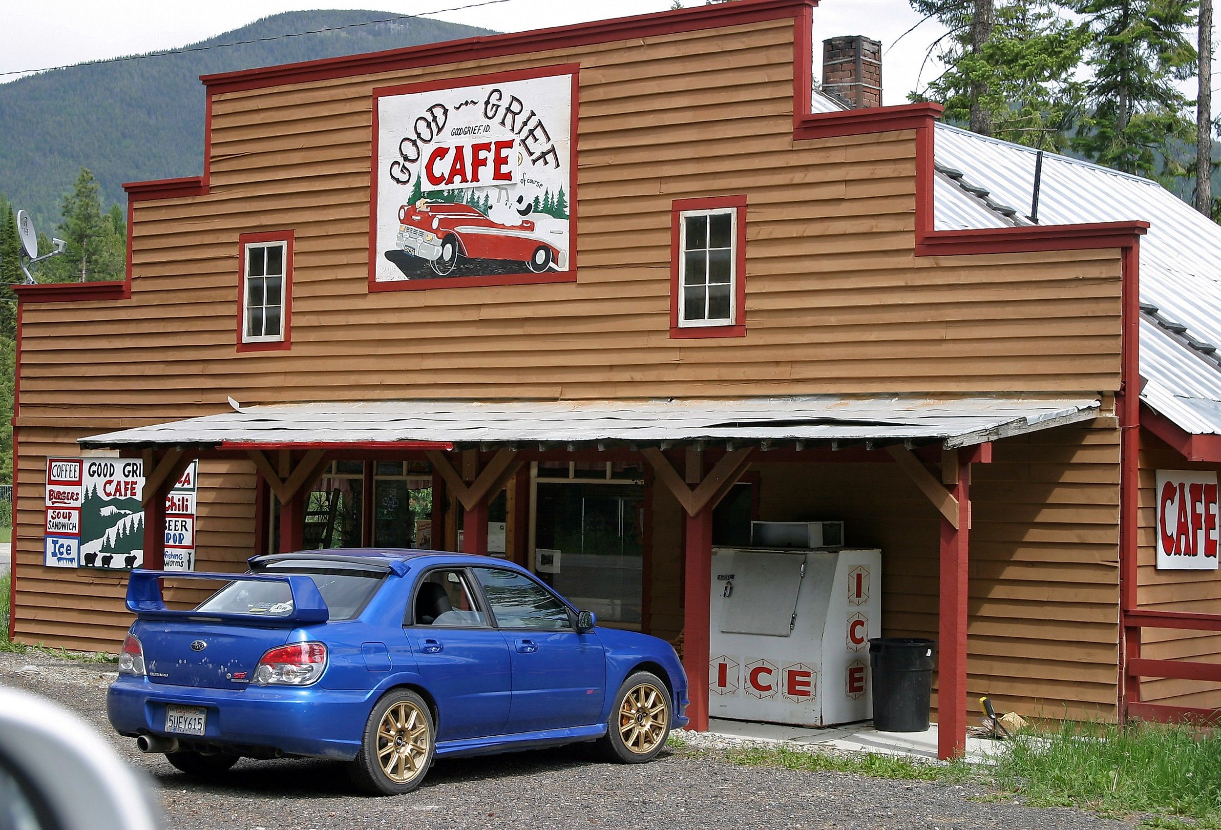 Good Grief Cafe in Good Grief, Idaho. Image credit impala.1970 via Flickr.com