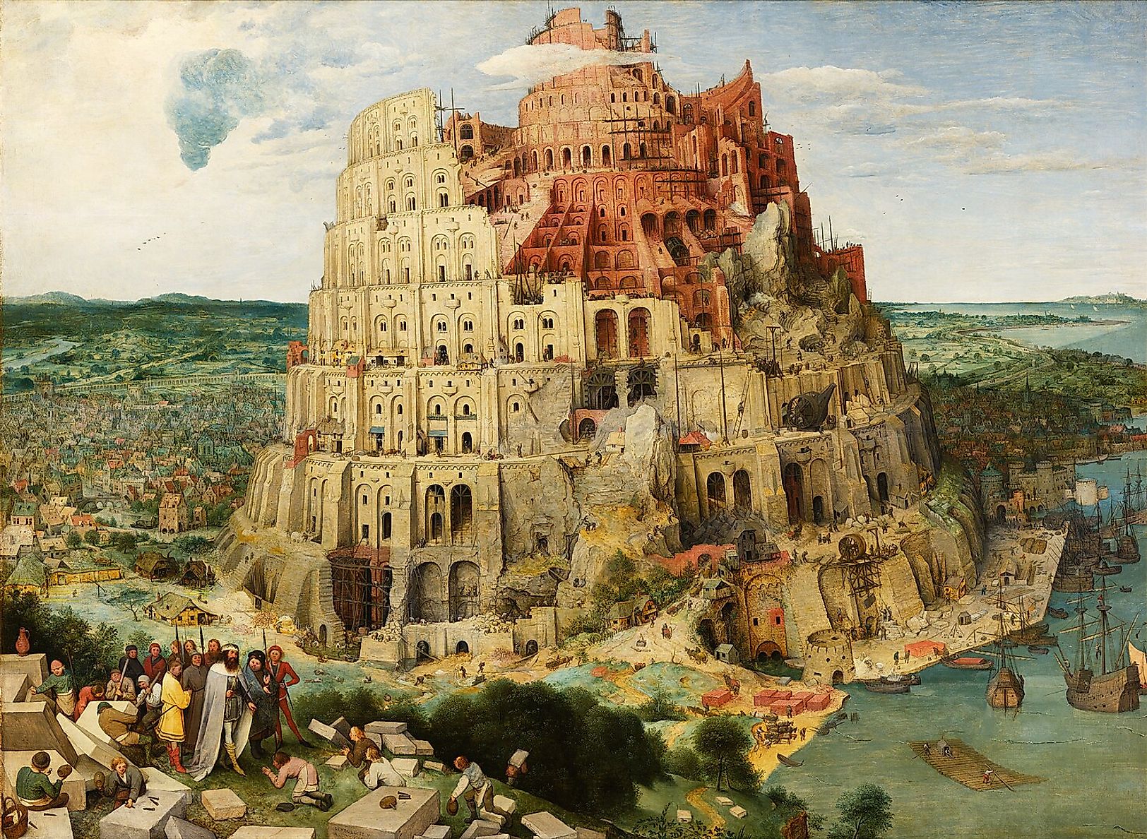 the elder tower of Babylon painting