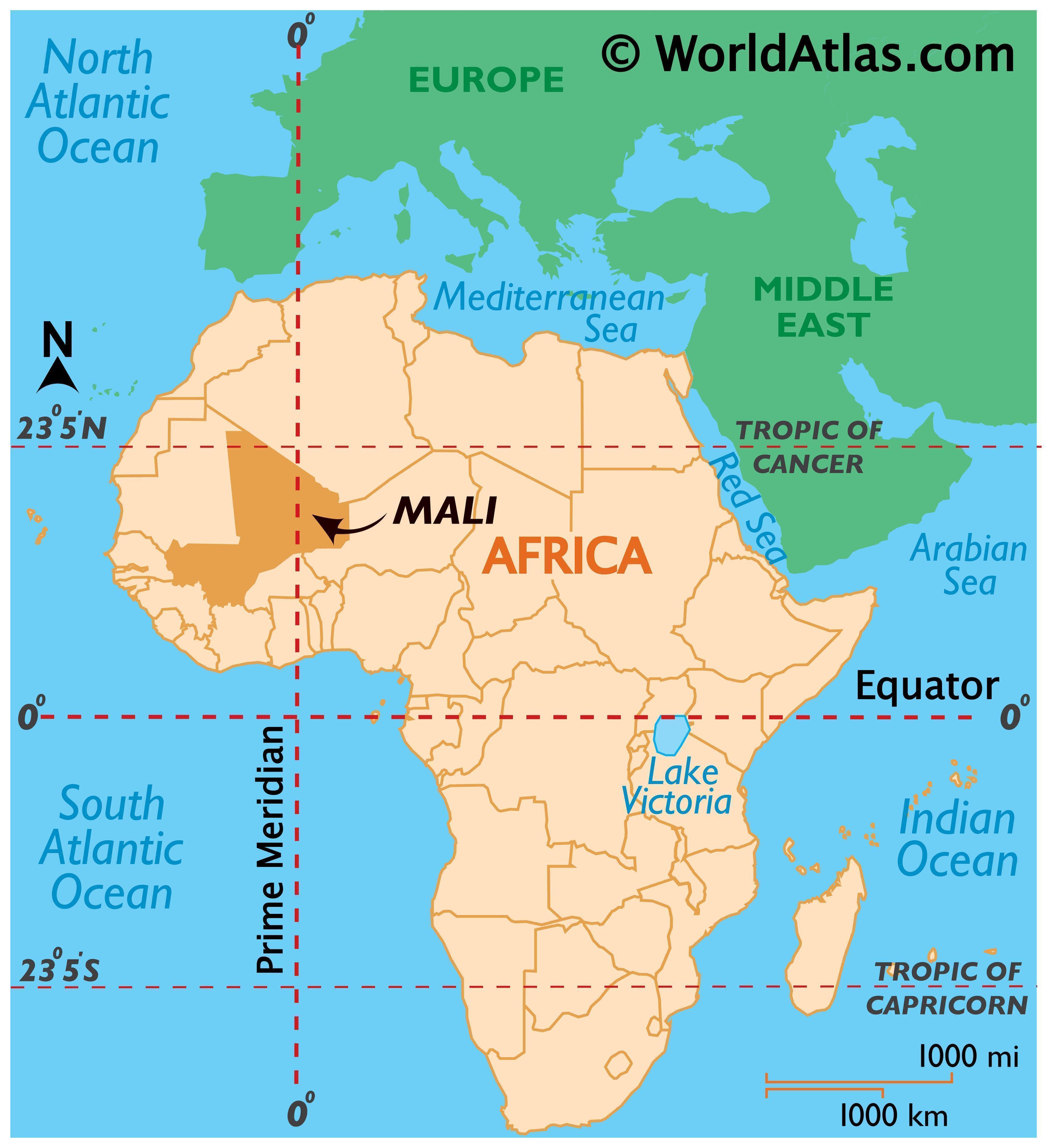 Country Of Mali Map Mali Maps & Facts - World Atlas