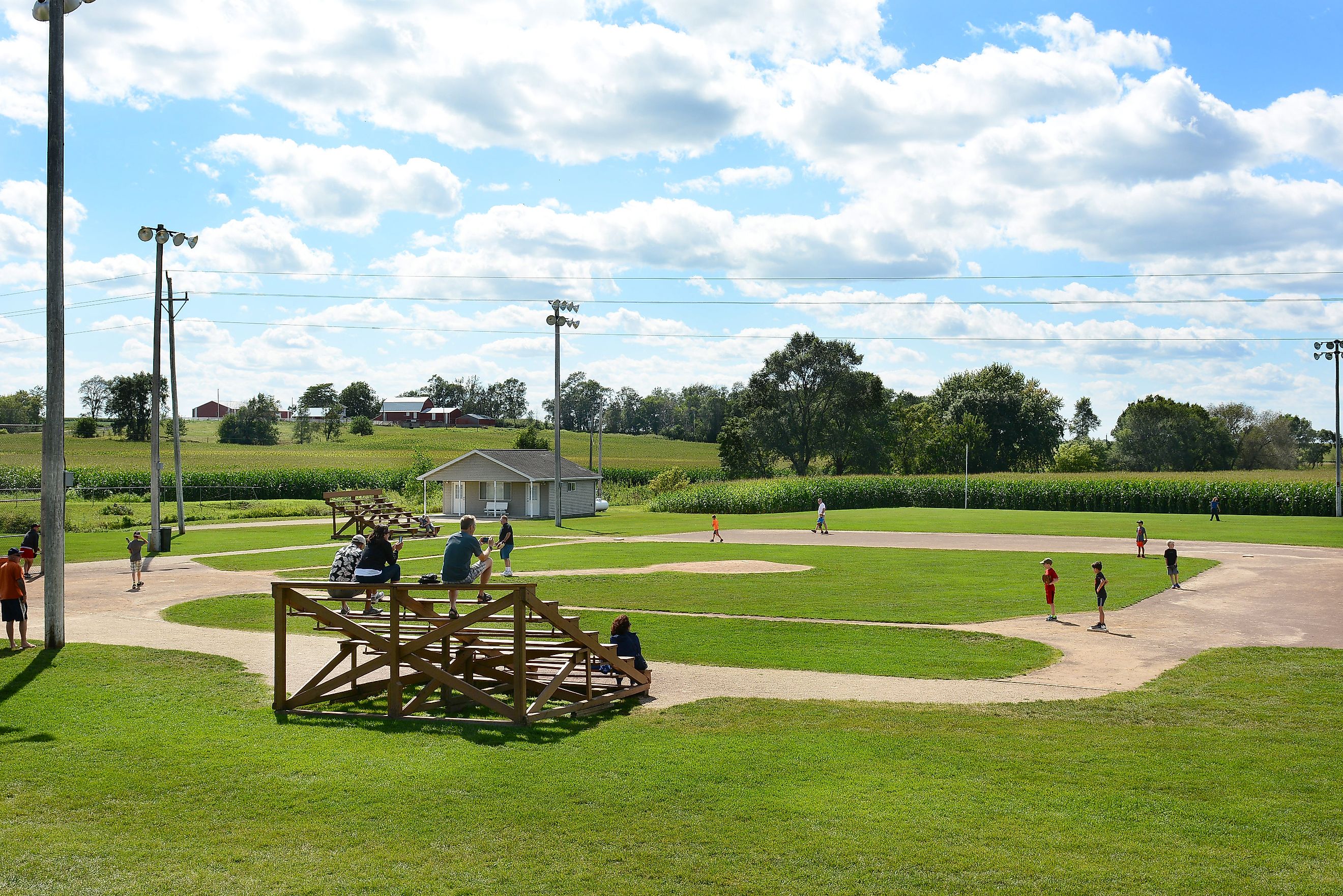 Field of Dreams movie set in Dyersville, Iowa. Editorial credit: Steve Cukrov / Shutterstock.com.