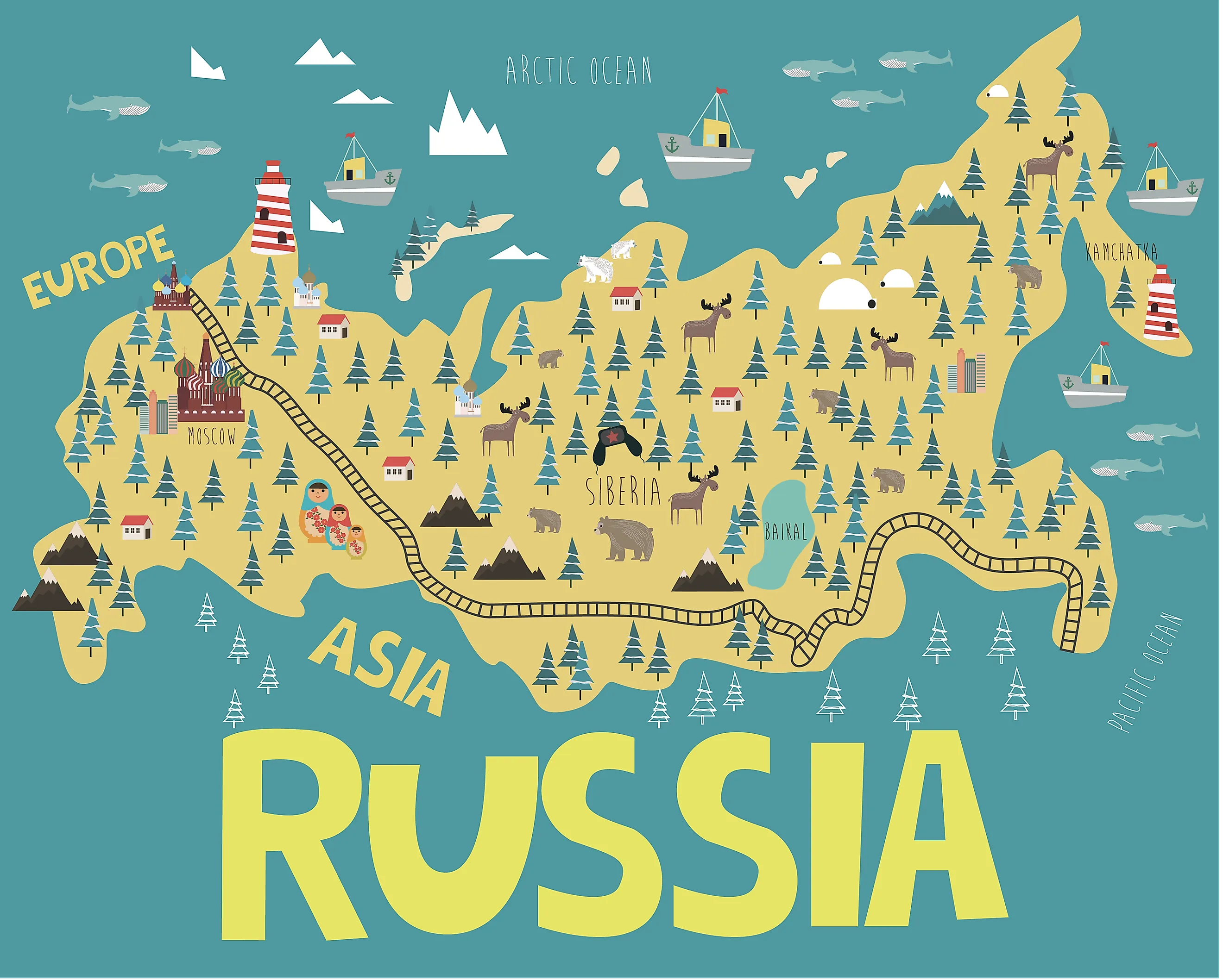 moscow on the map of europe