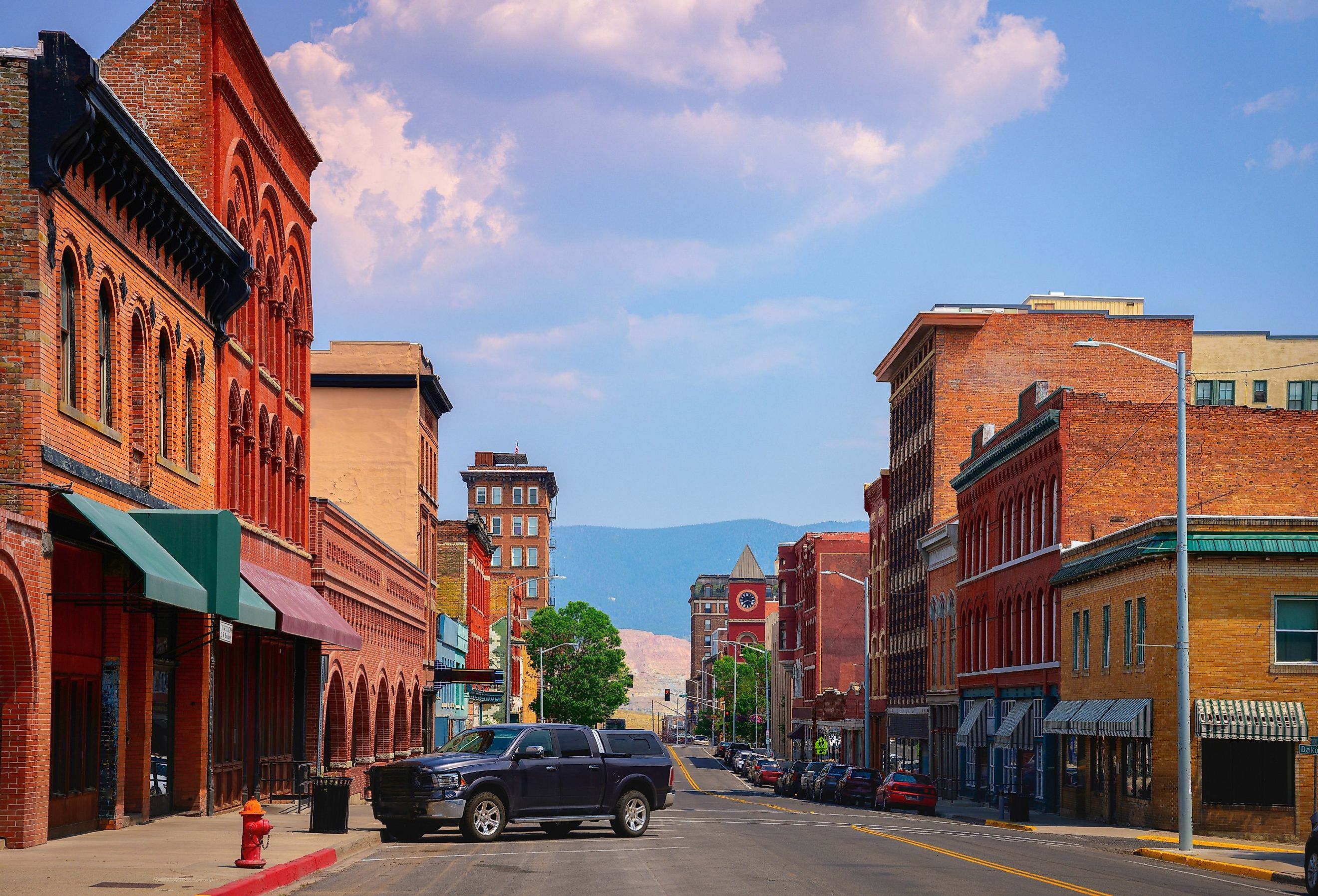 Historic Uptown District of the City of Butte, Montana.