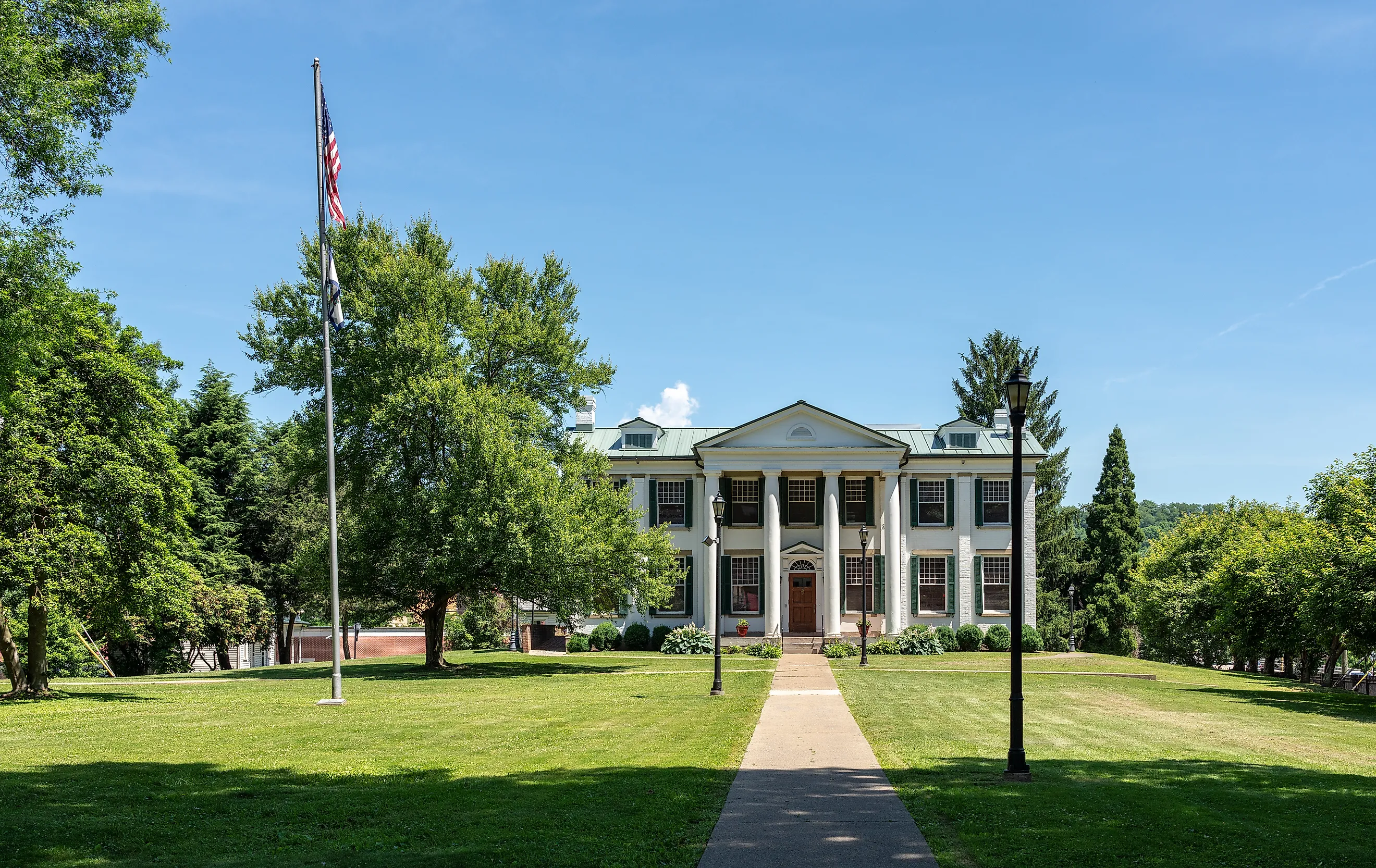 Waldomore historic building in Clarksburg, West Virginia. Image credit: Steve Heap / Shutterstock.com.
