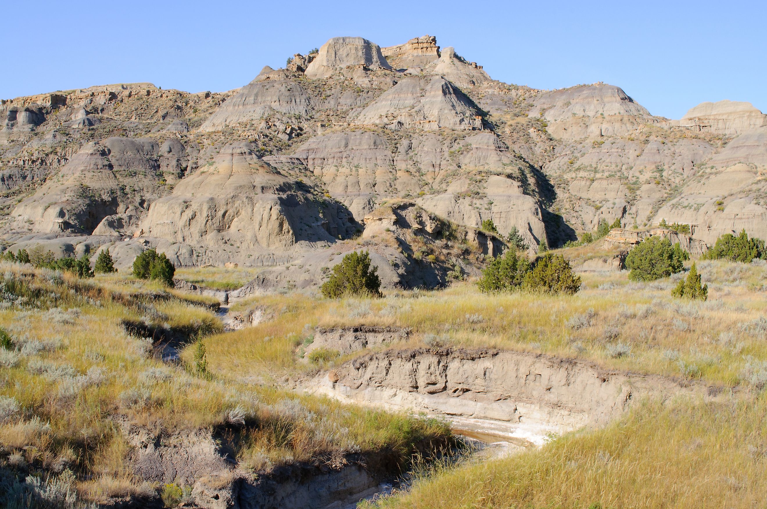 Makoshika State Park badlands formations