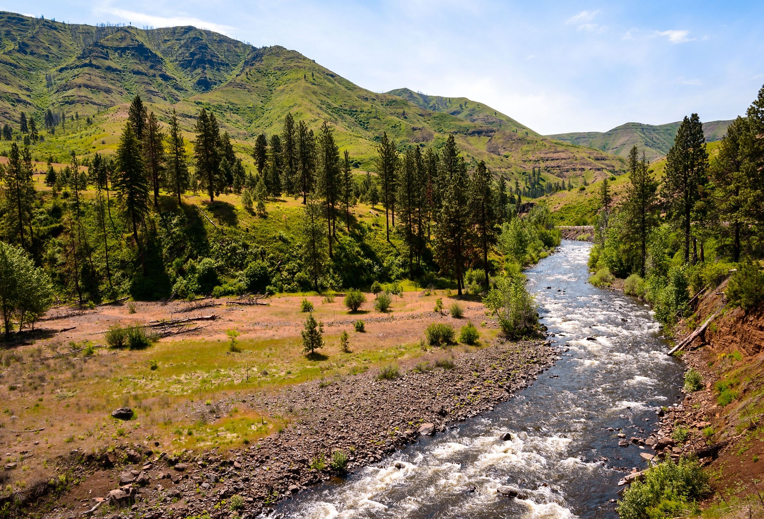 View of beautiful Hells Canyon National Recreation Area in Idaho.