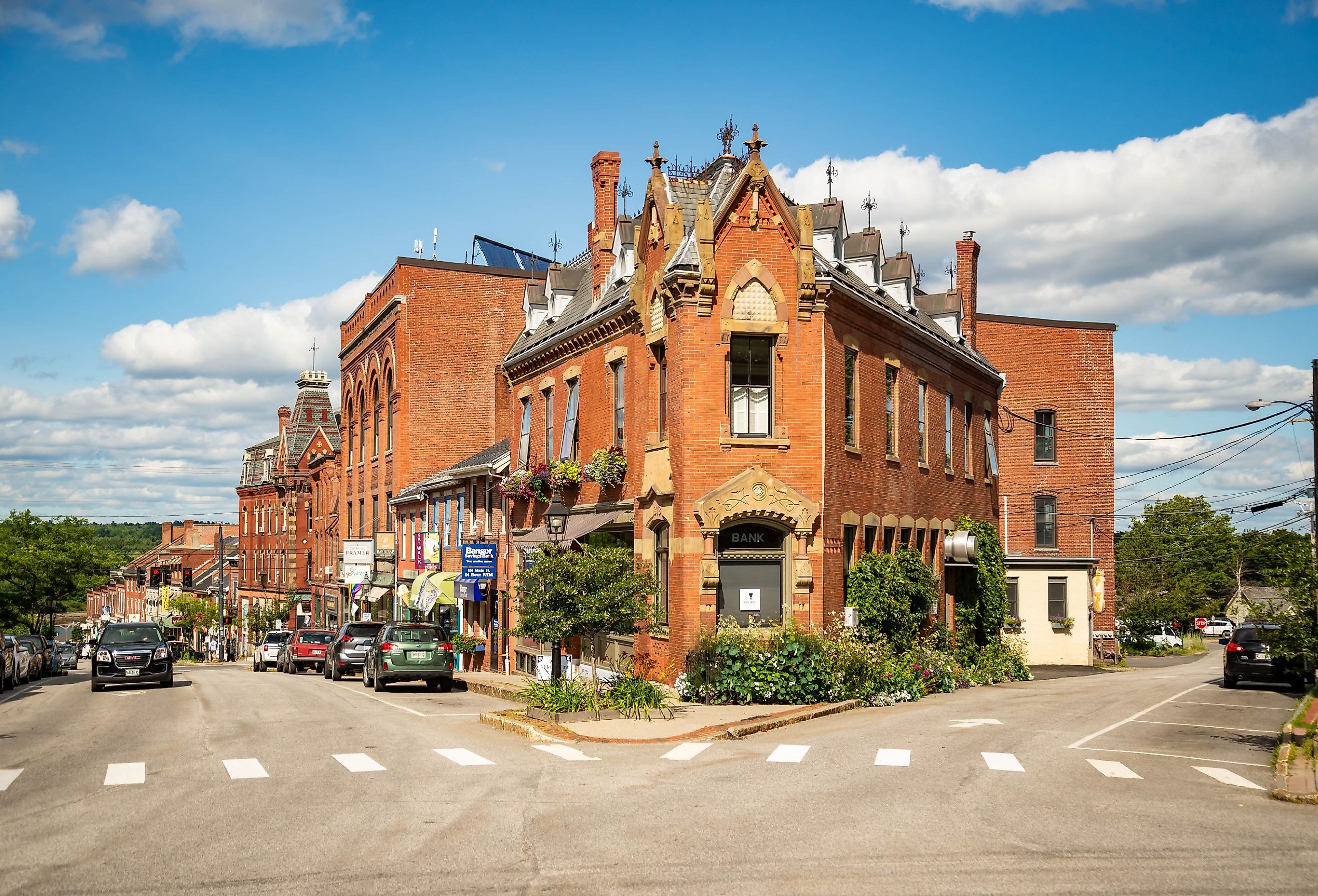 Downtown in Belfast, Maine. Image credit Enrico Della Pietra via Shutterstock