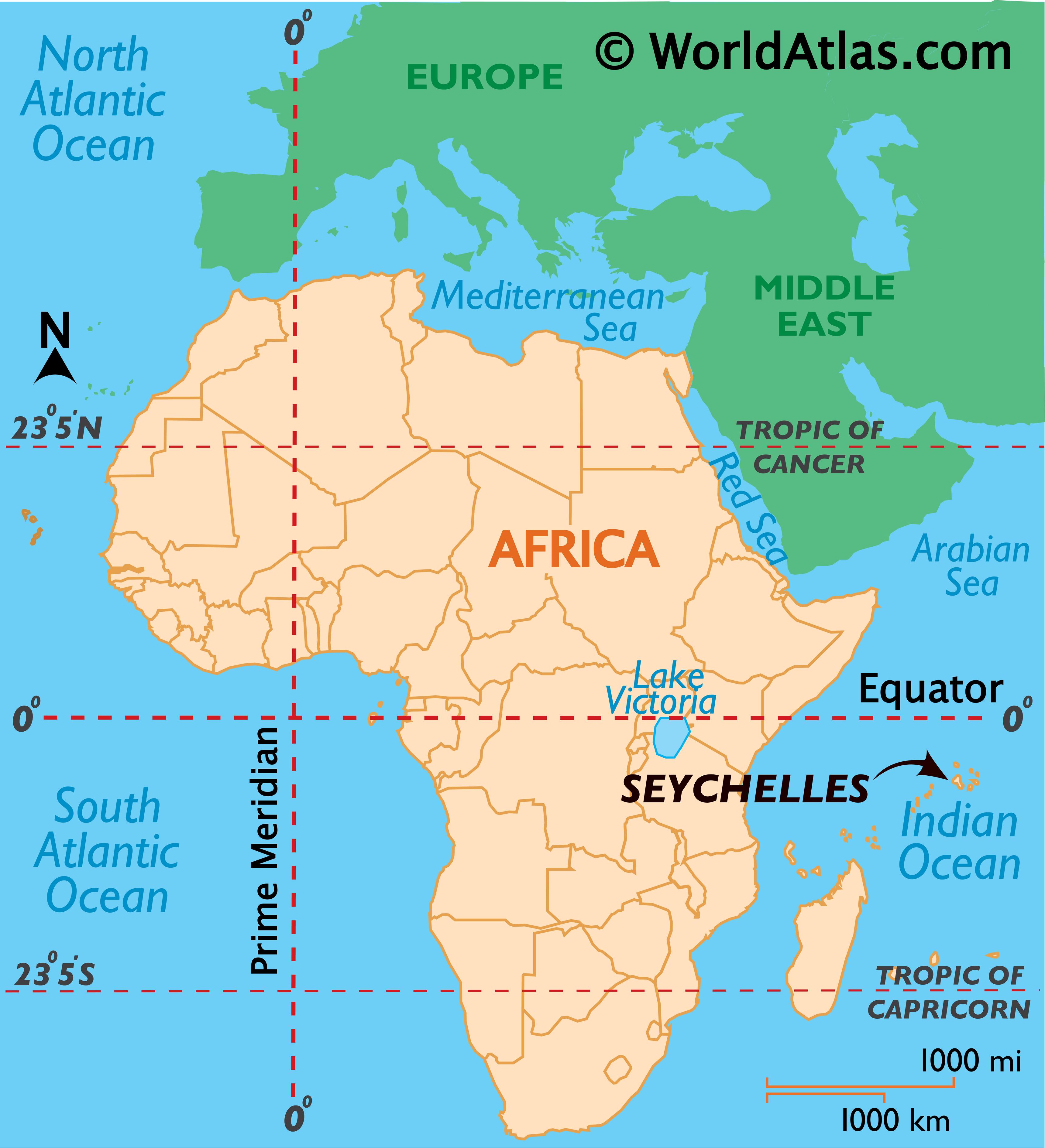 Seychelles On World Map