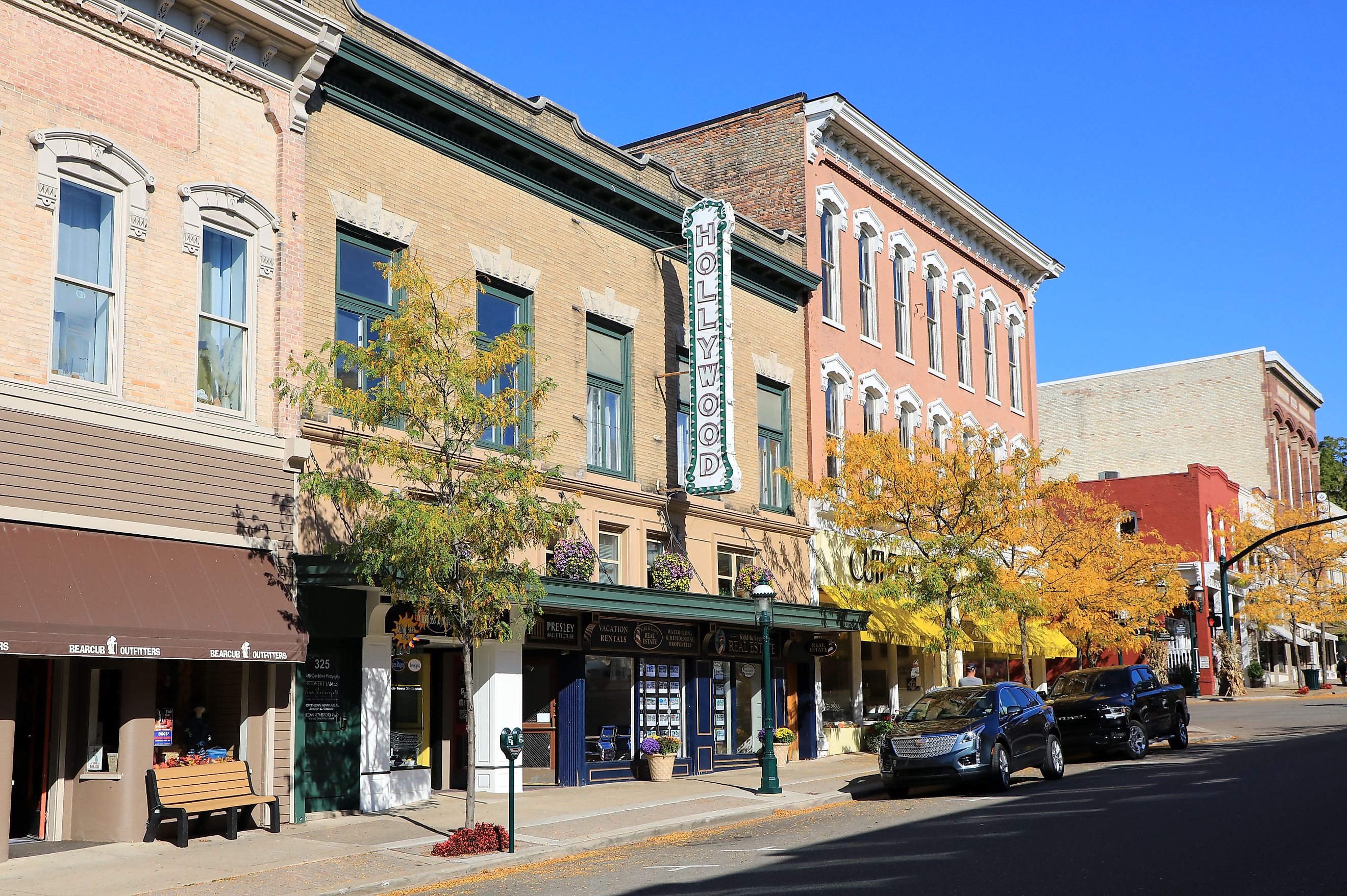 Street view in Petoskey, Michigan, via Thomas Barrat / Shutterstock.com