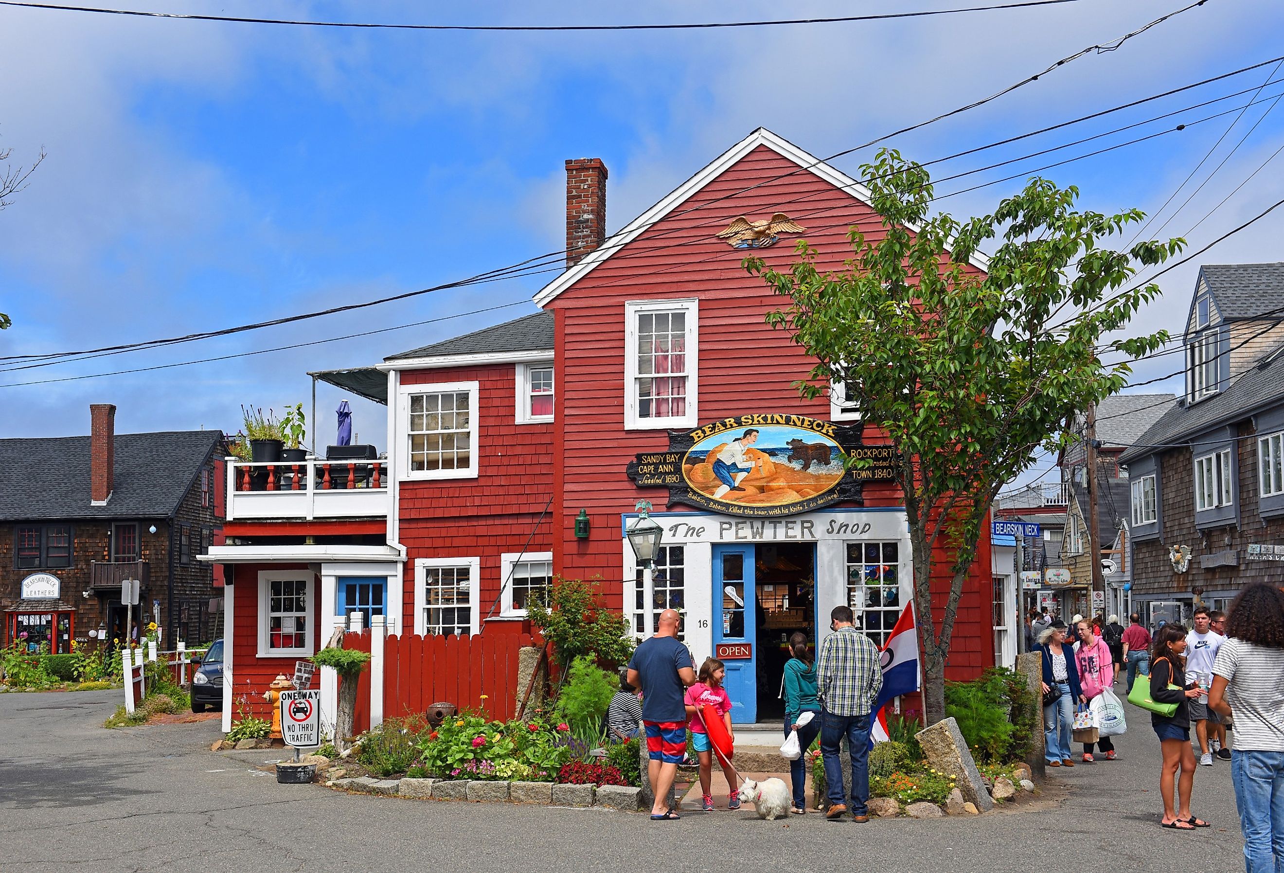 Historic Gallery on Bearskin Neck in downtown Rockport, Massachusetts. Image credit Wangkun Jia via Shutterstock