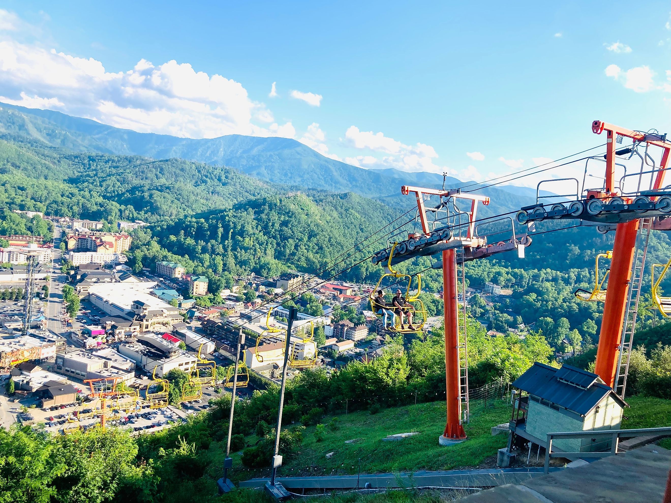 Ski lift in Gatlinburg, Tennessee