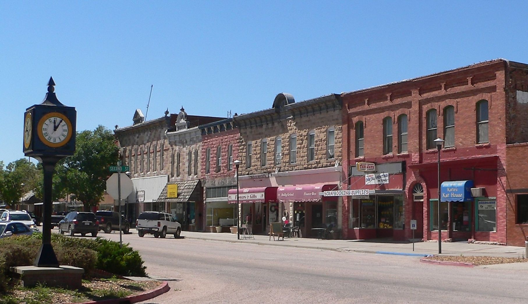 The Chadron Commercial Historic District, which is listed in the National Register of Historic Places