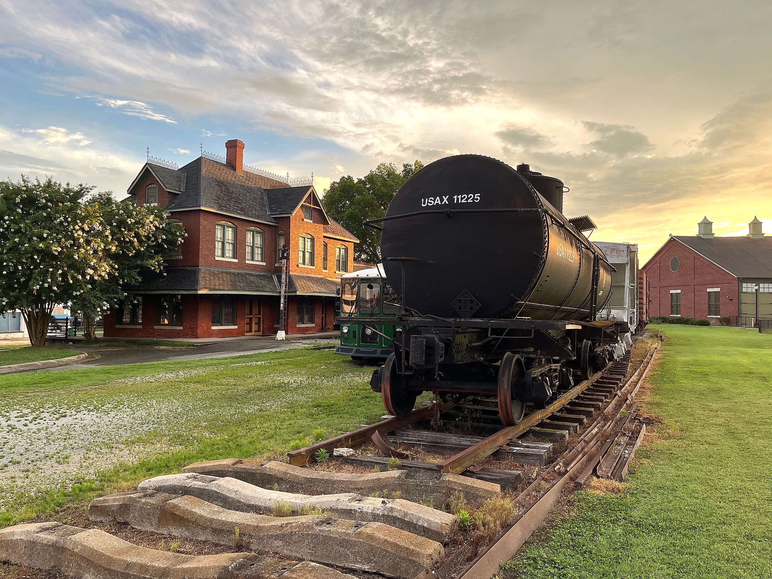 Tuscumbia Railroad Train Station in Tuscumbia, Alabama. Editorial credit: Luisa P Oswalt / Shutterstock.com