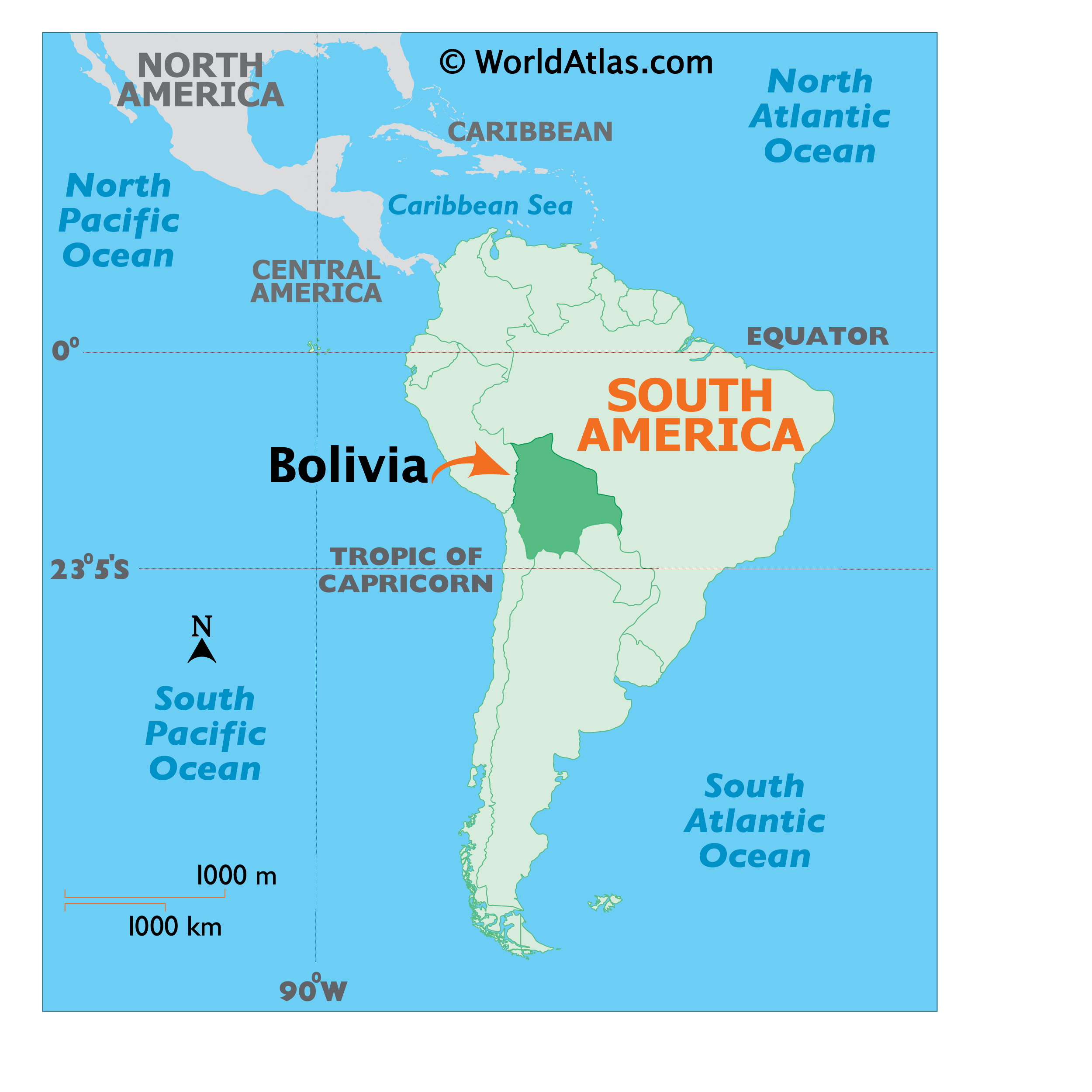 Physical Map Of Bolivia Bolivia Maps & Facts - World Atlas