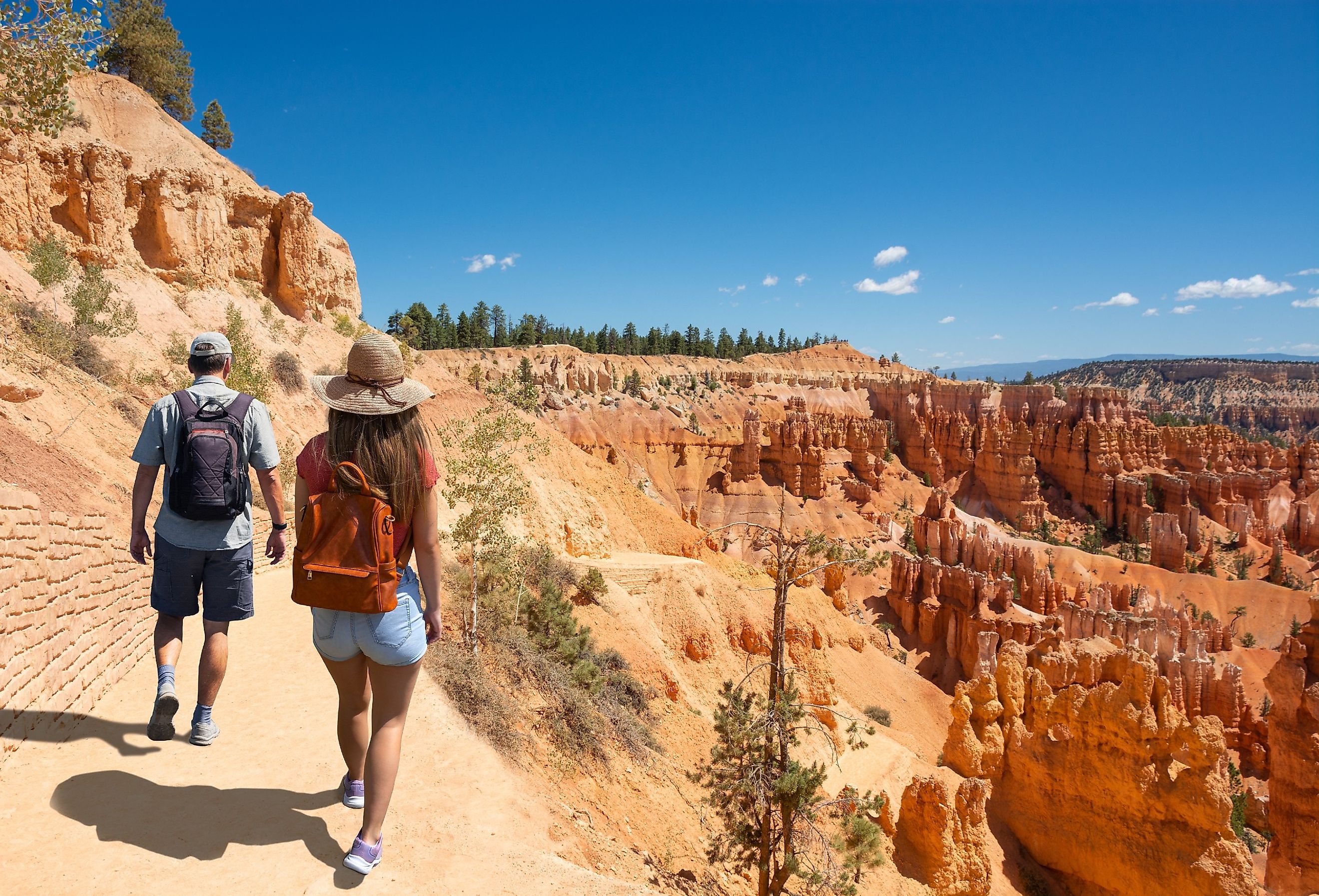 Hiking in Bryce Canyon National Park, Utah.